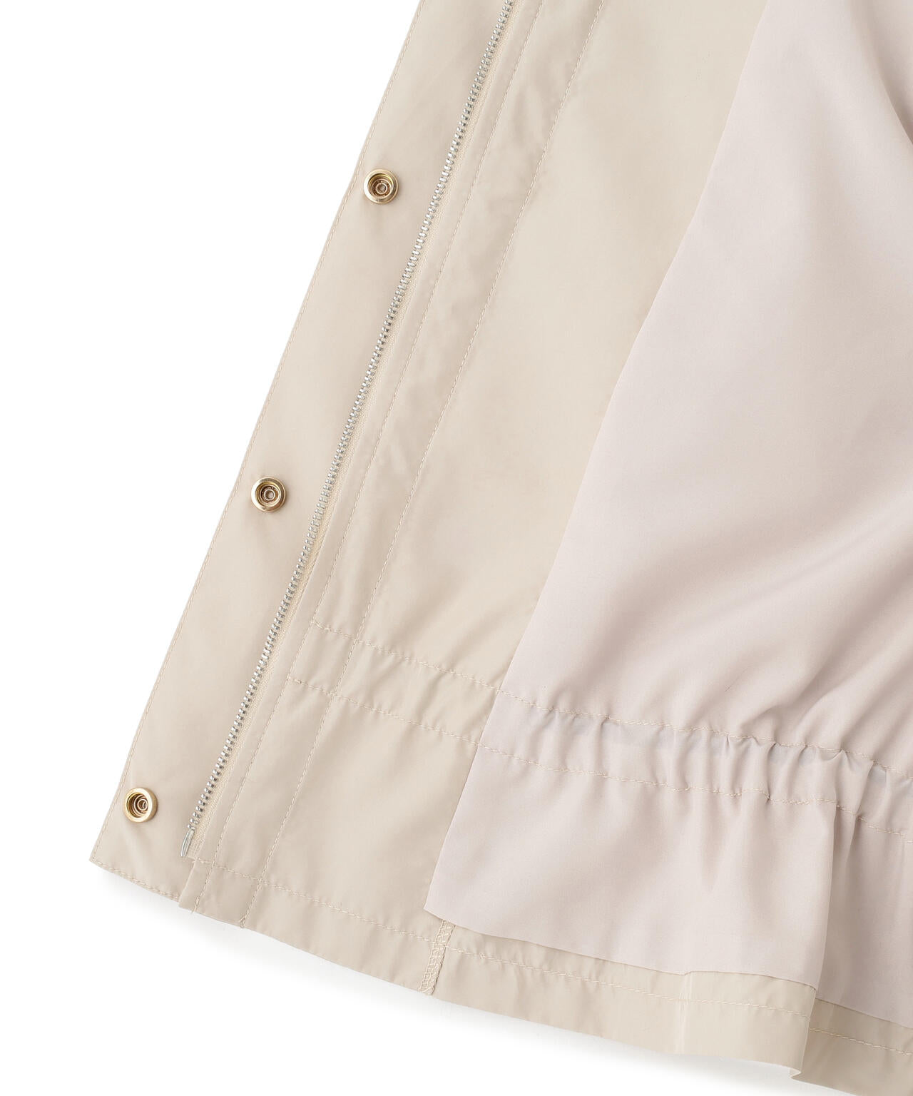 配色リボンペプラムジャケット