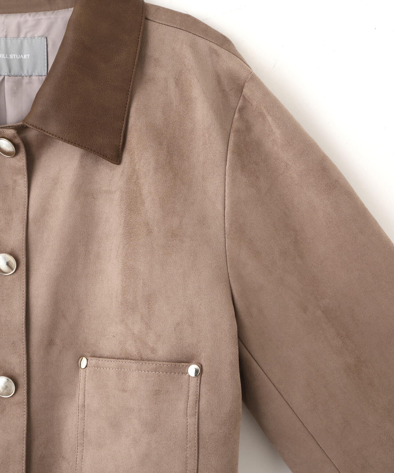 フェイクスエード短丈ブルゾン