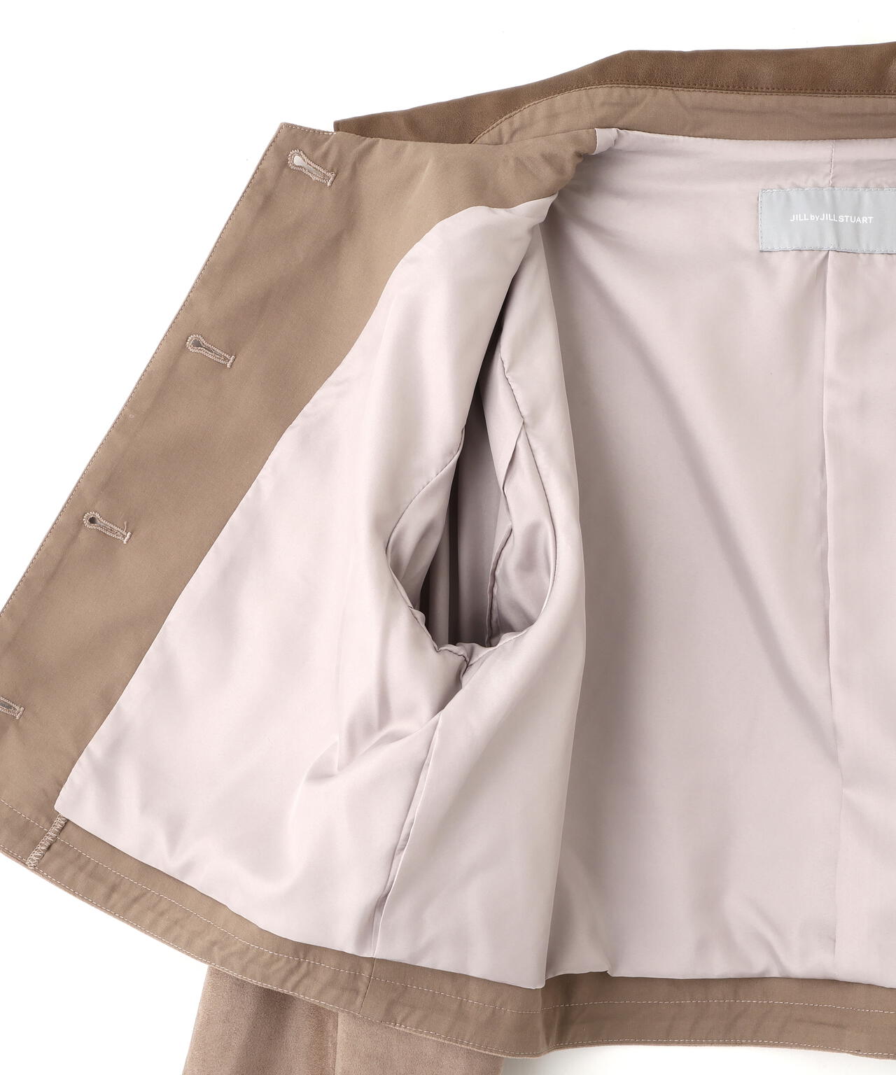 フェイクスエード短丈ブルゾン