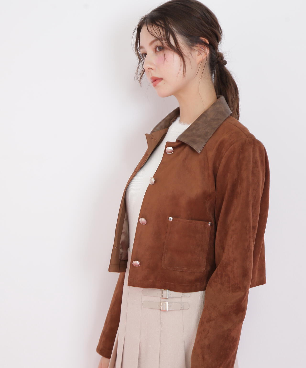 フェイクスエード短丈ブルゾン | JILL by JILL STUART（ジル バイ ジル