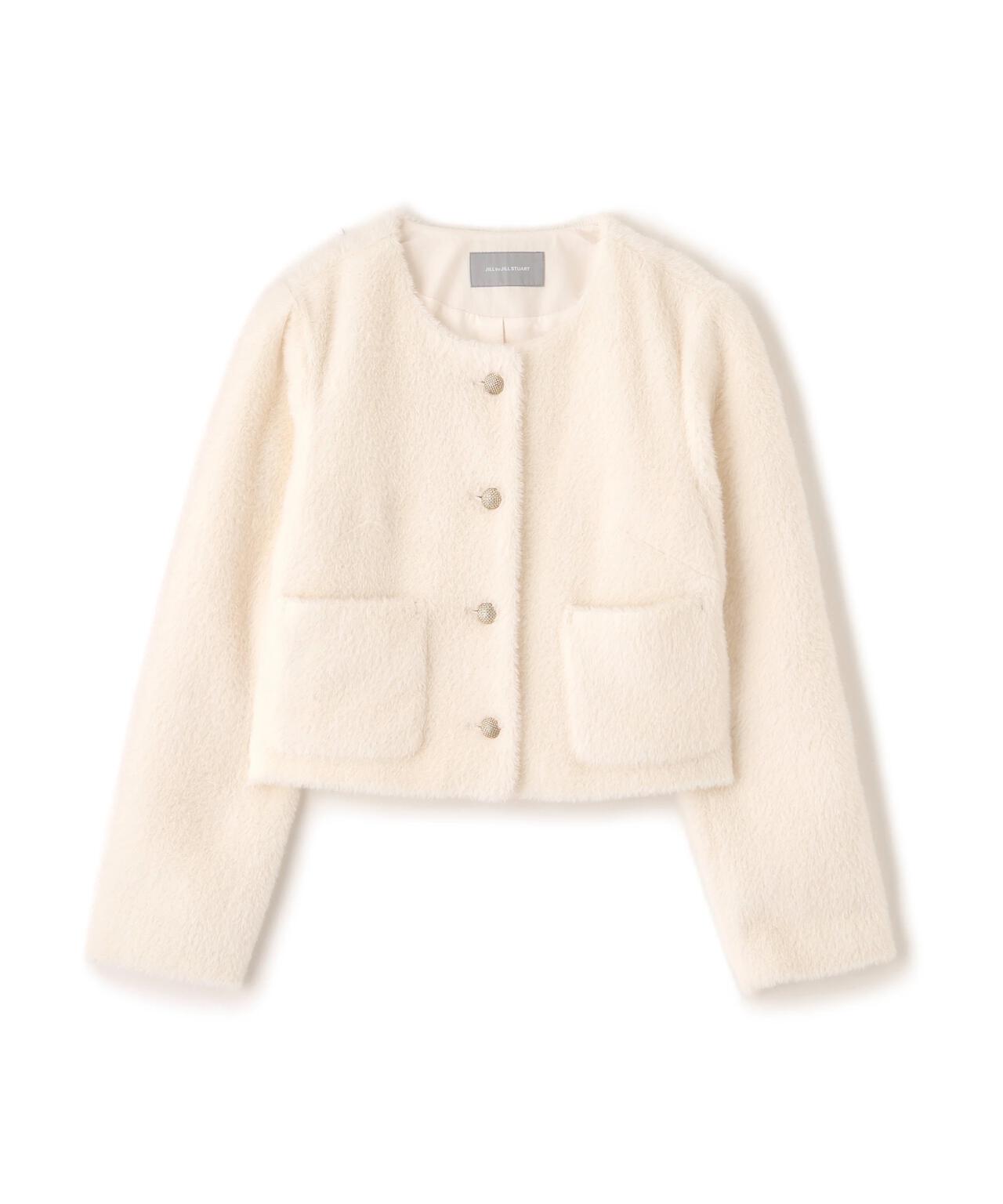 フェイクファーノーカラージャケット | JILL by JILL STUART