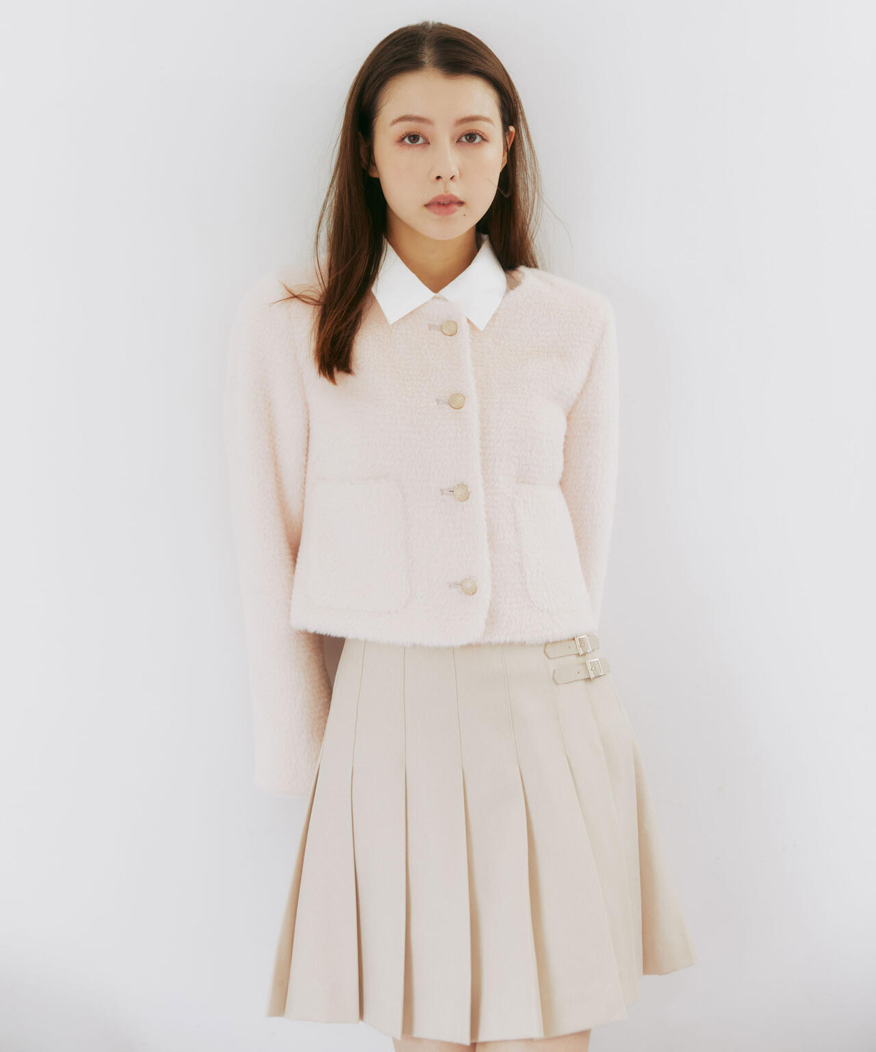 フェイクファーノーカラージャケット | JILL by JILL STUART