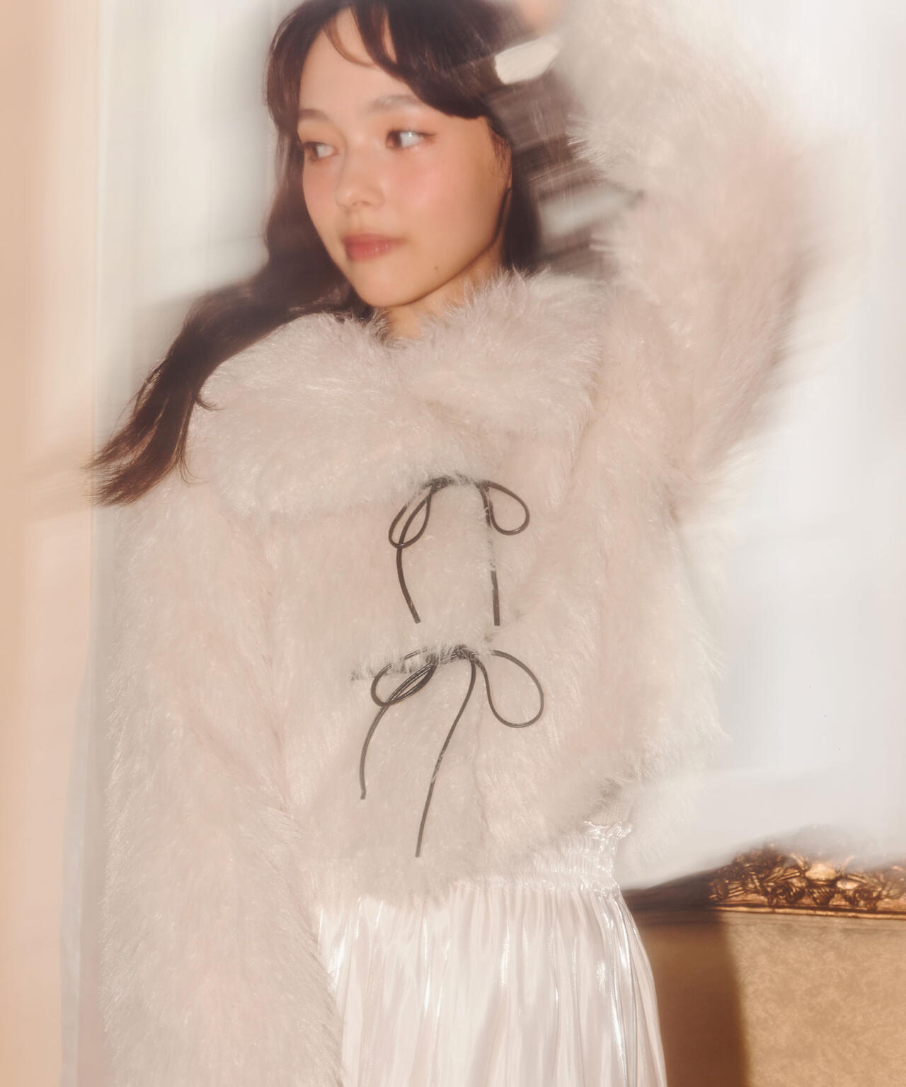 リボンダッフルショートファーコート | JILL by JILL STUART