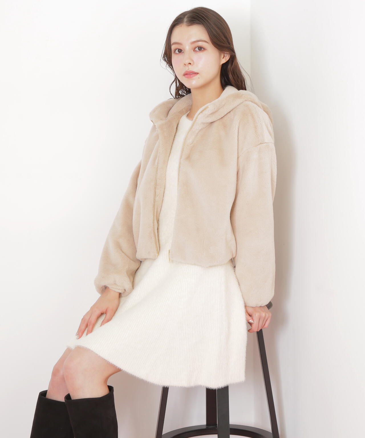 フェイクファーフーディー | JILL by JILL STUART（ジル バイ ジル