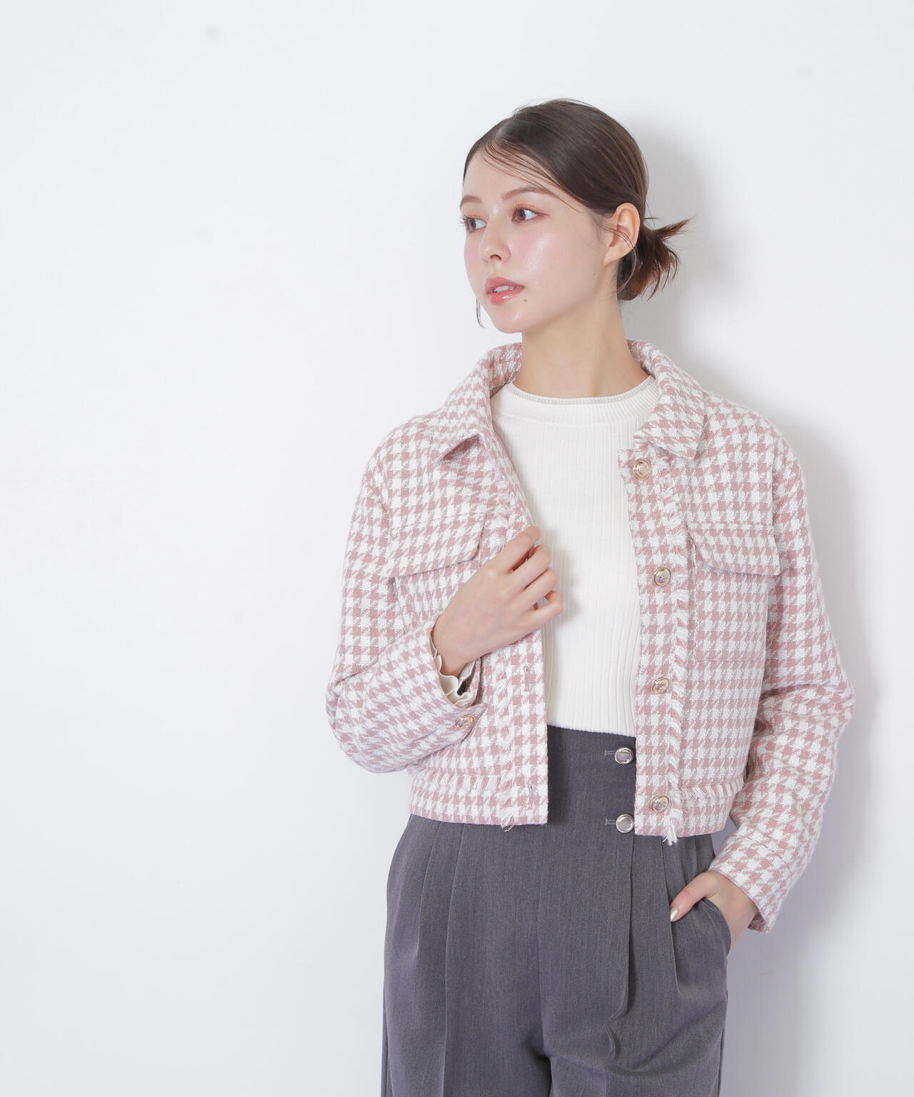 千鳥ツイードジャケット