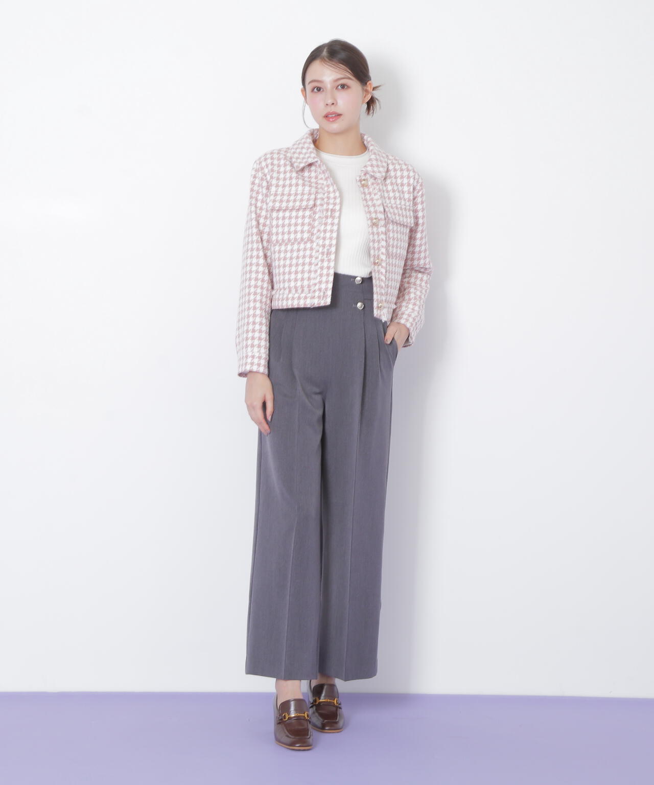 千鳥ツイードジャケット