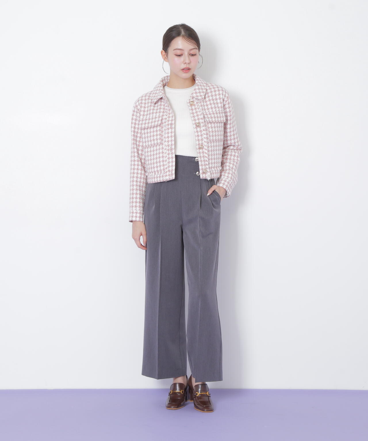 千鳥ツイードジャケット