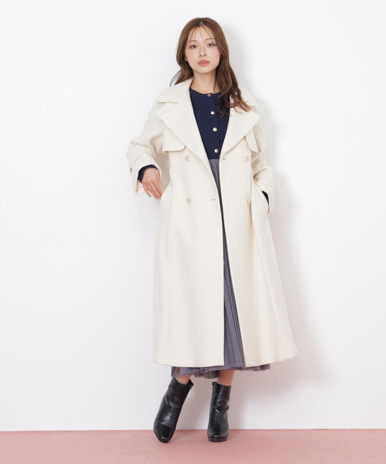 ガーリッシュSt.cecilia カヌレトレンチコート yori ガーリッシュSt.cecilia カヌレトレンチコート yori ガー