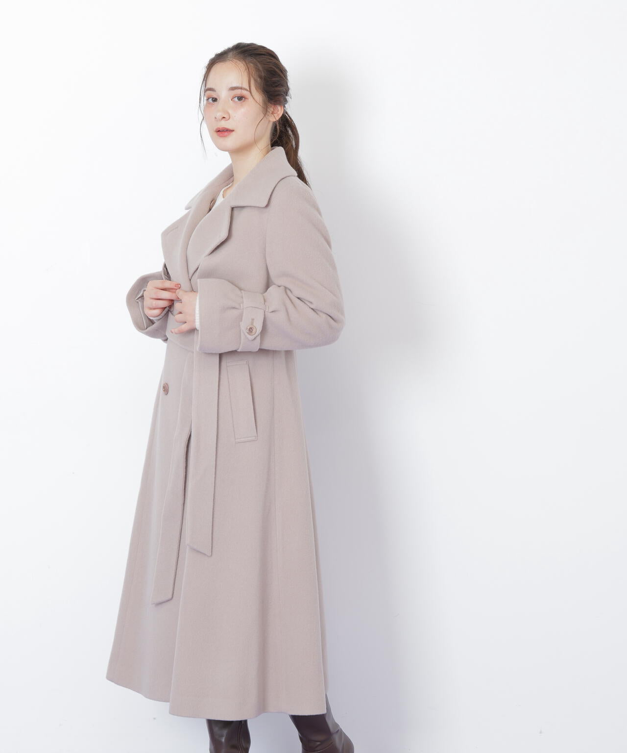 ウールレディトレンチコート