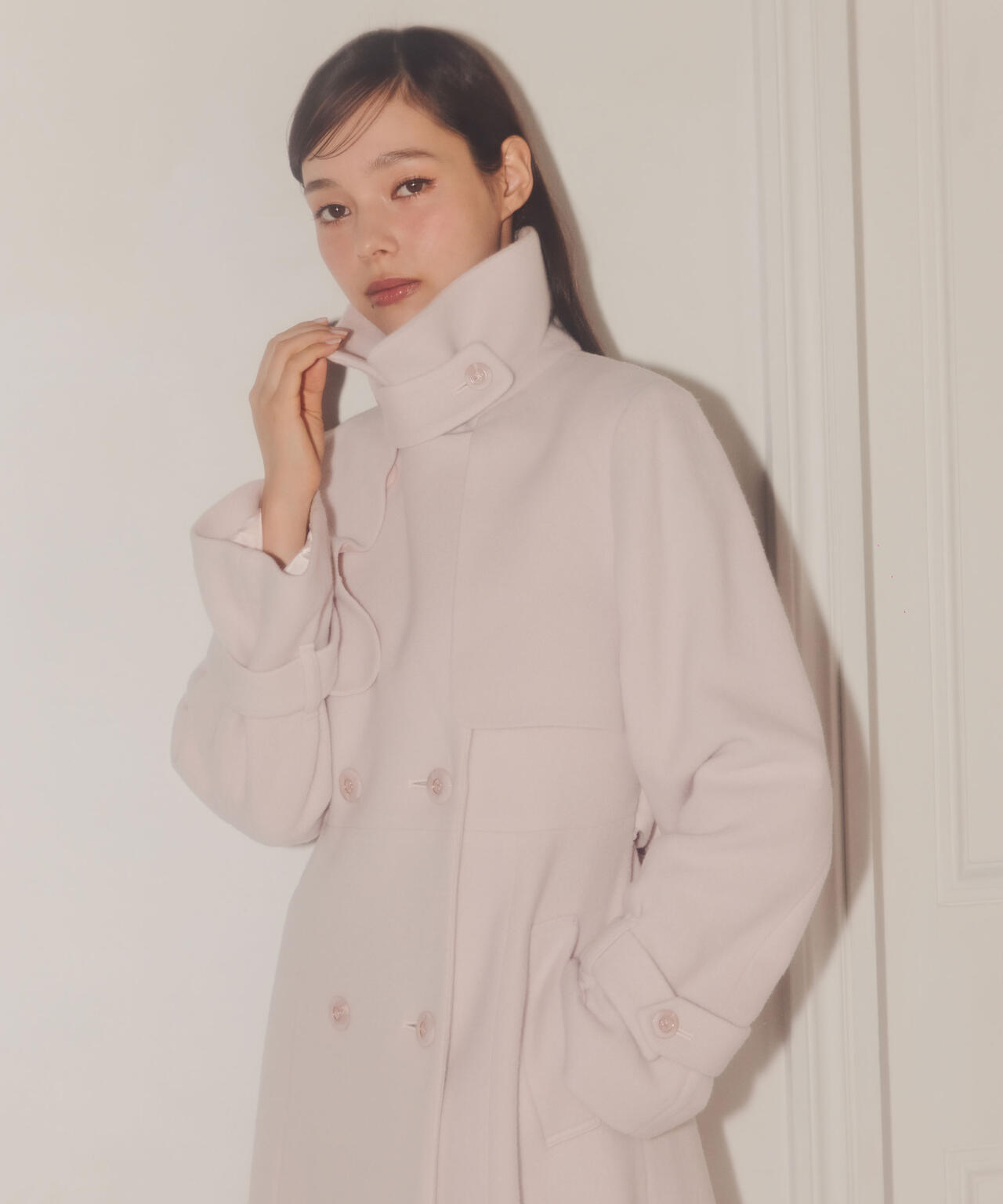 ウールレディトレンチコート