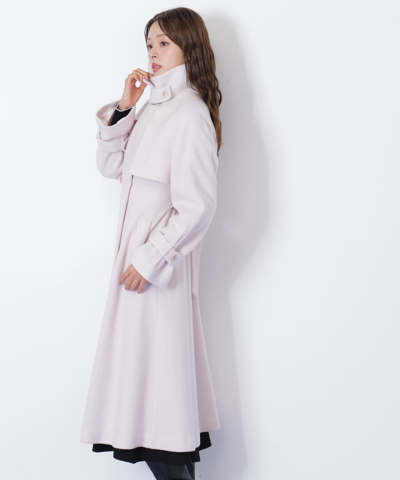 ウールレディトレンチコート