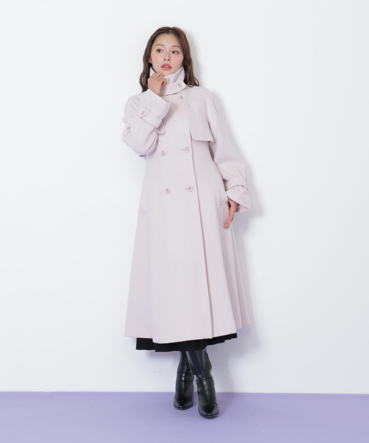 ウールレディトレンチコート