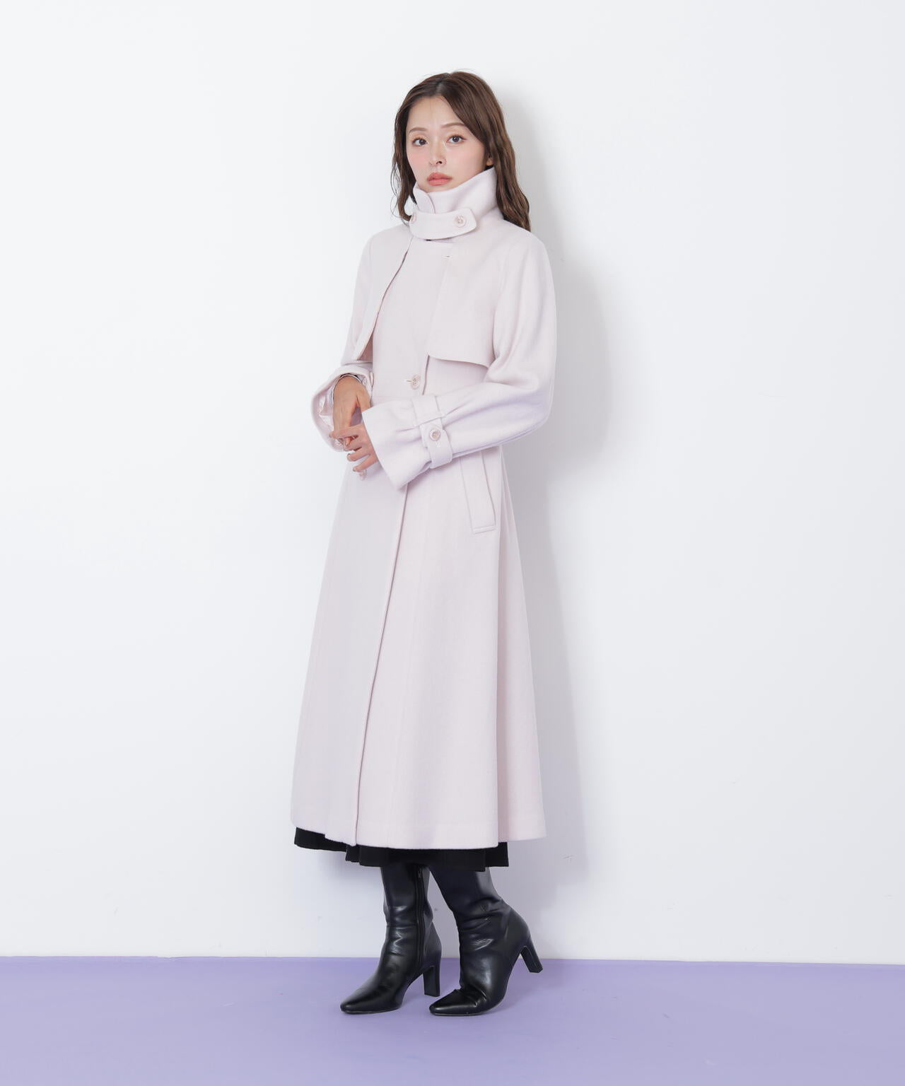 ウールレディトレンチコート