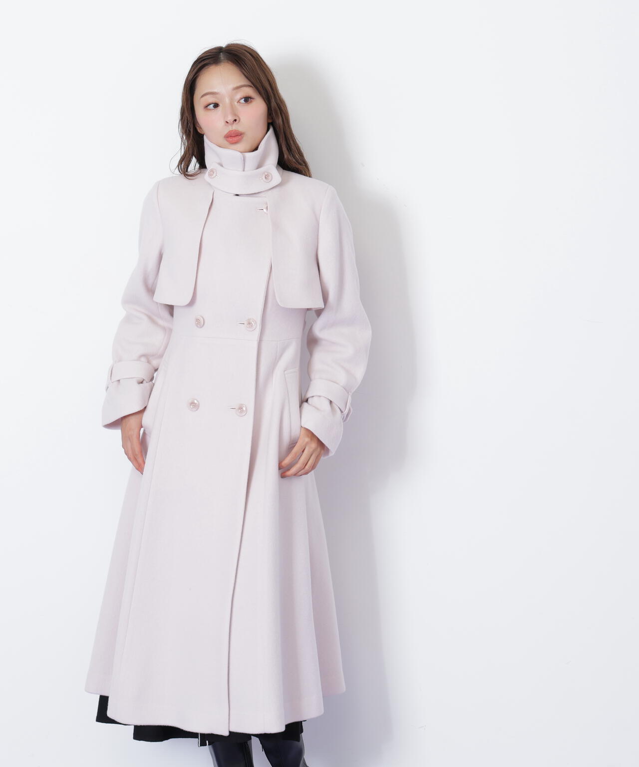 ウールレディトレンチコート