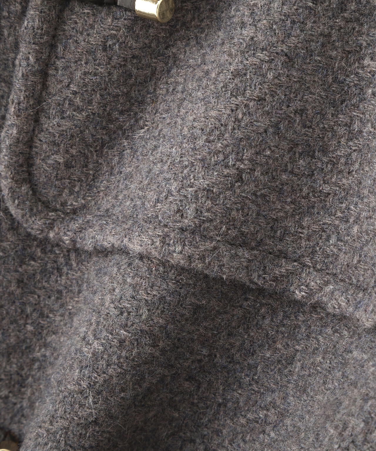 フェイクファー付ショートダッフルコート