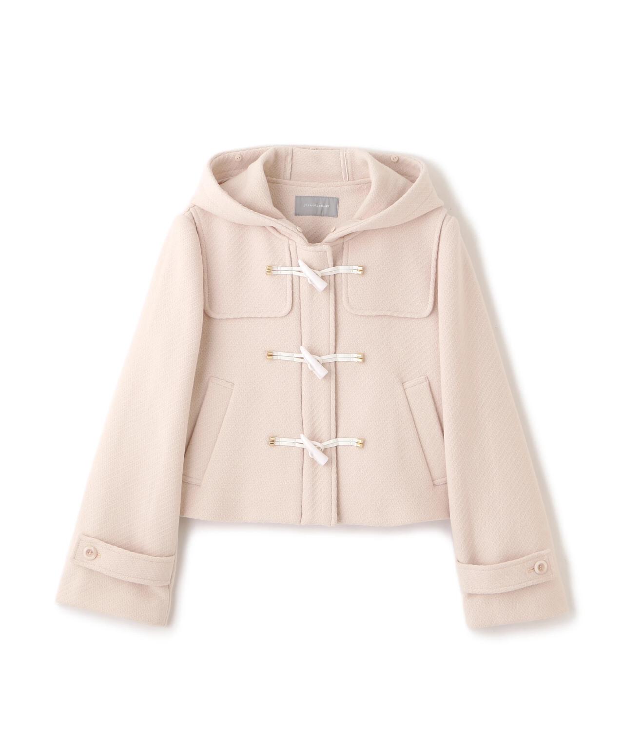 フェイクファー付ショートダッフルコート