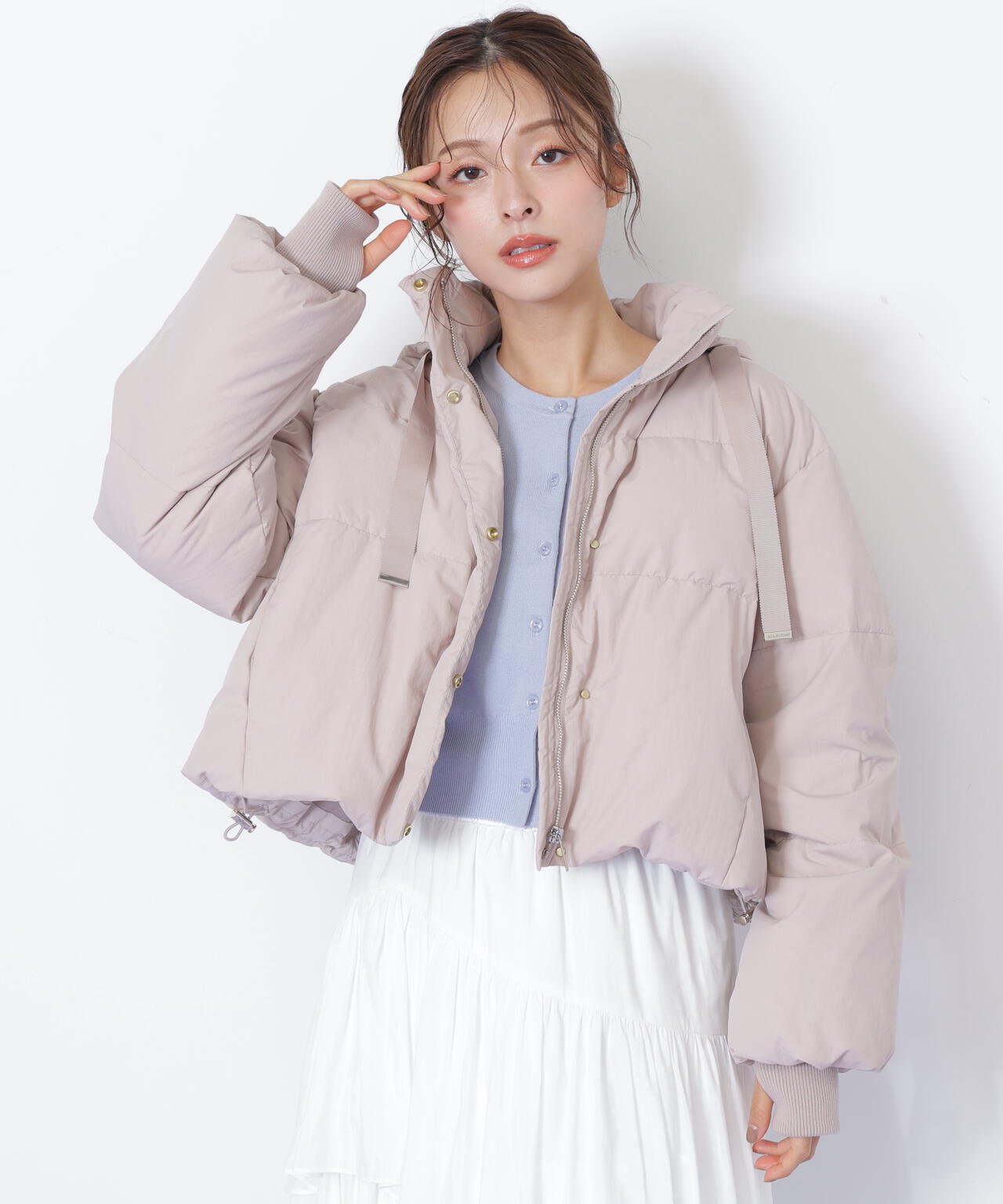 【sato】ヴィクトリア春ダウン⭐パステルブルー⭐未使用 マルチウェイショートダウン | JILL by JILL STUART（ジル バイ ジル