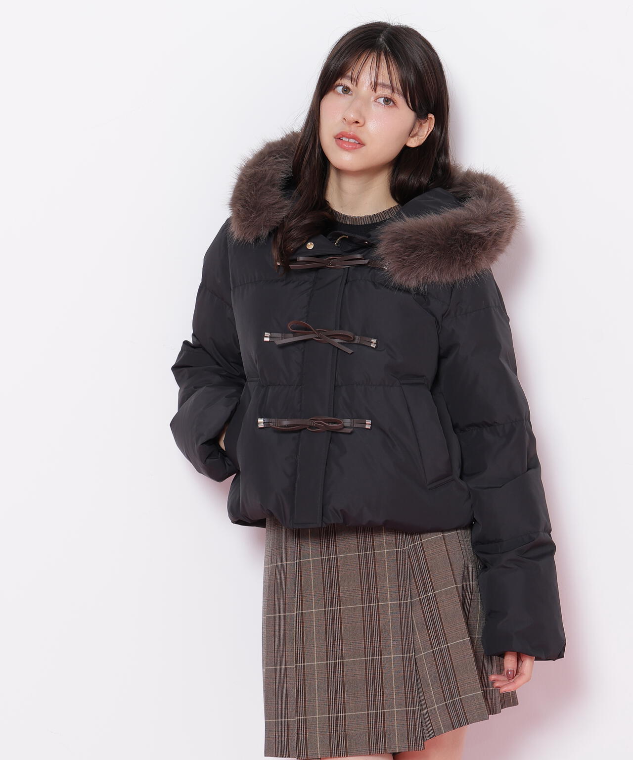 リボンダッフルダウン