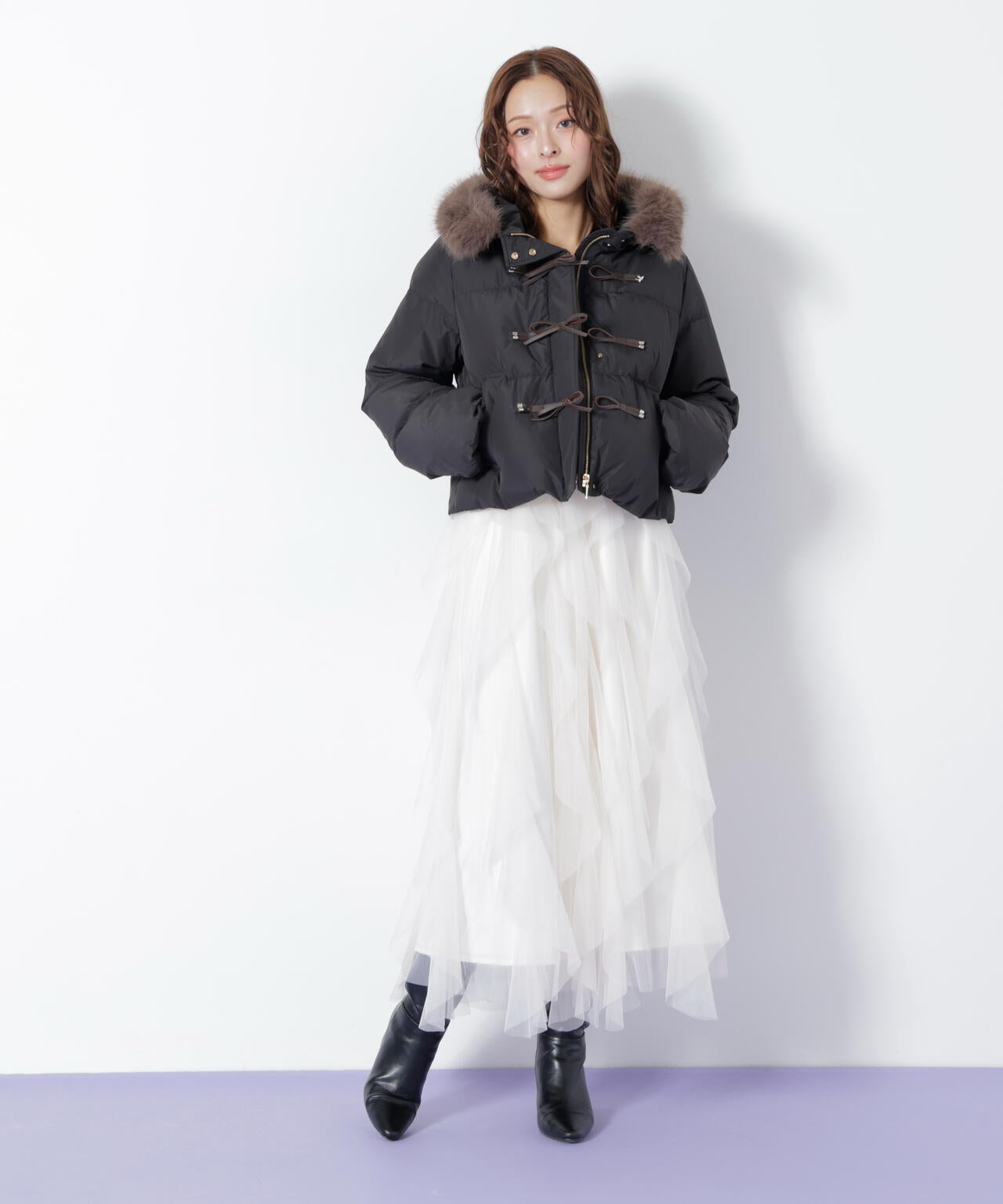 リボンダッフルダウン | JILL by JILL STUART（ジル バイ ジル