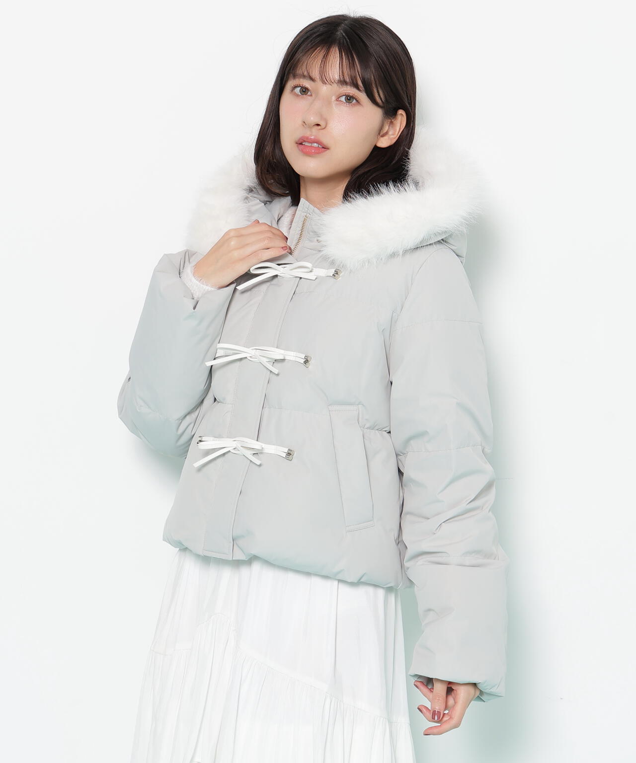 リボンダッフルダウン