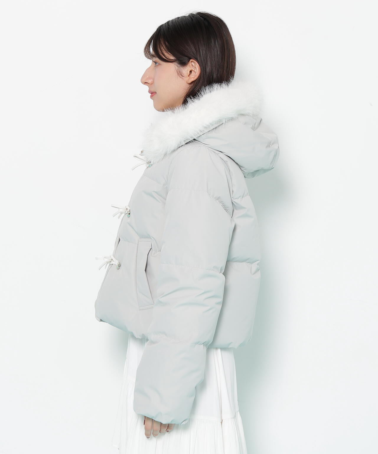 リボンダッフルダウン