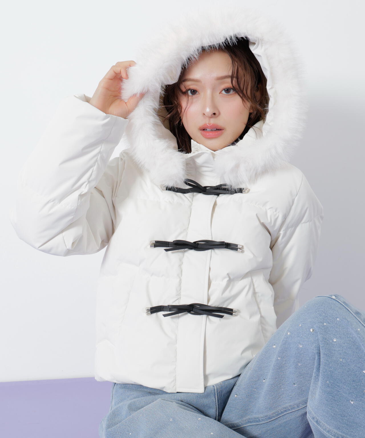 リボンダッフルダウン | JILL by JILL STUART（ジル バイ ジル