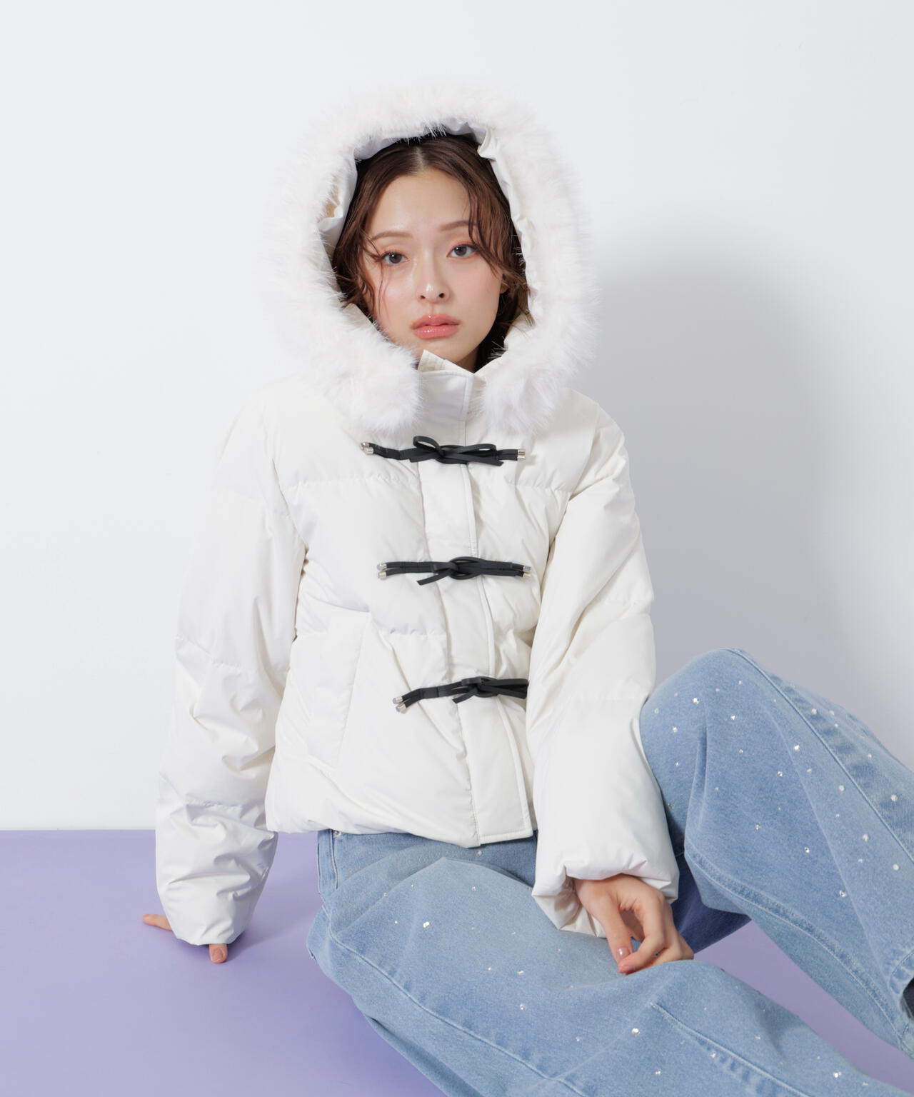 リボンダッフルダウン | JILL by JILL STUART（ジル バイ ジル