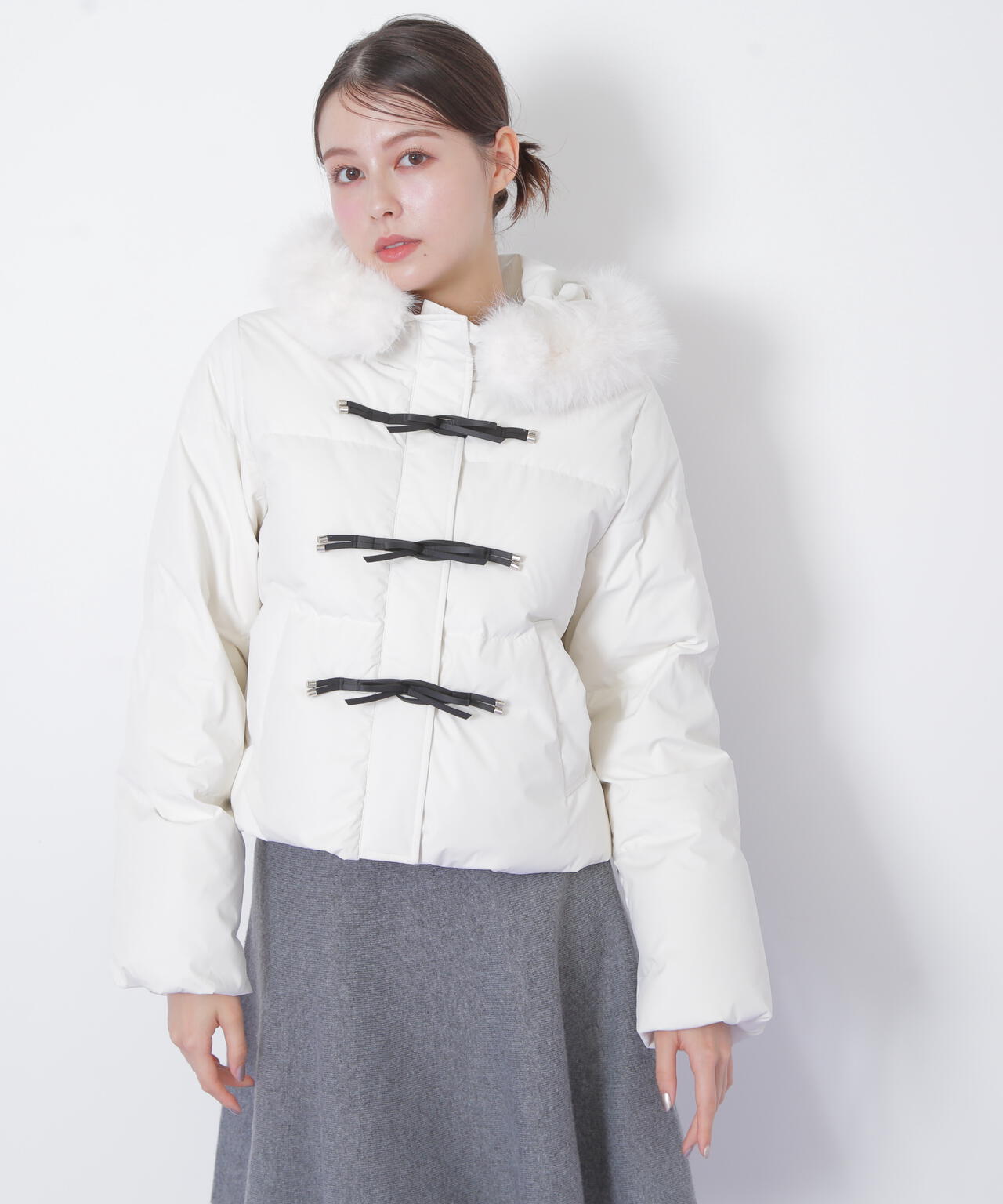 リボンダッフルダウン | JILL by JILL STUART（ジル バイ ジル