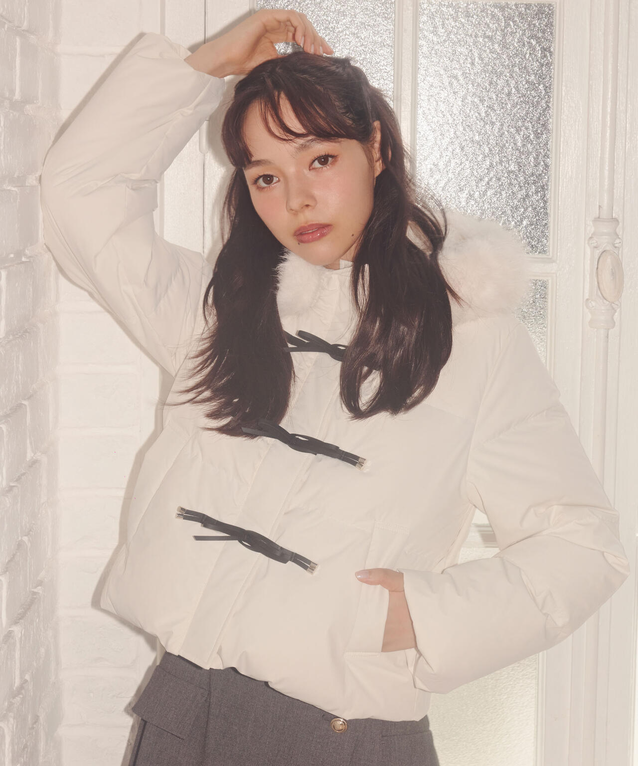 ジル バイ ジル スチュアート（JILL by JILL STUART）/リボンダッフルダウン リボンダッフルダウン | JILL by JILL STUART（ジル バイ ジル