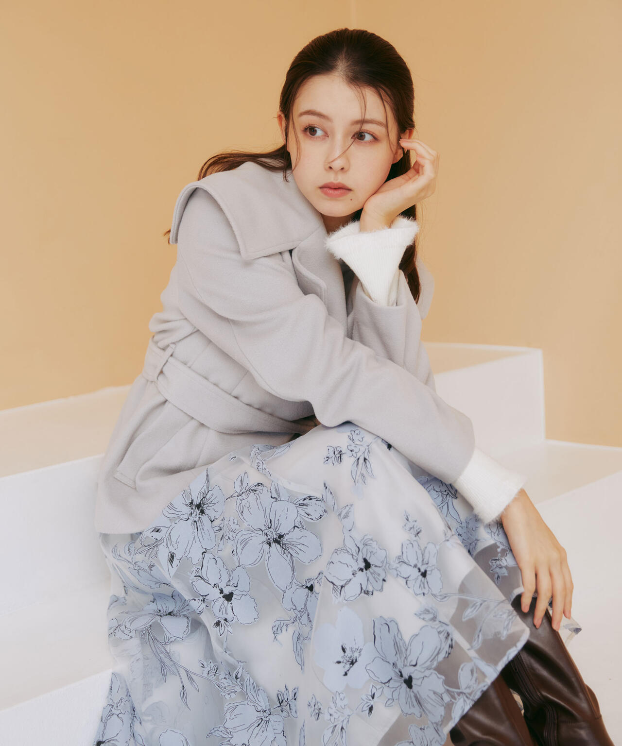 JILL by JILL STUART シャギーコート グレー Sサイズ JILL by