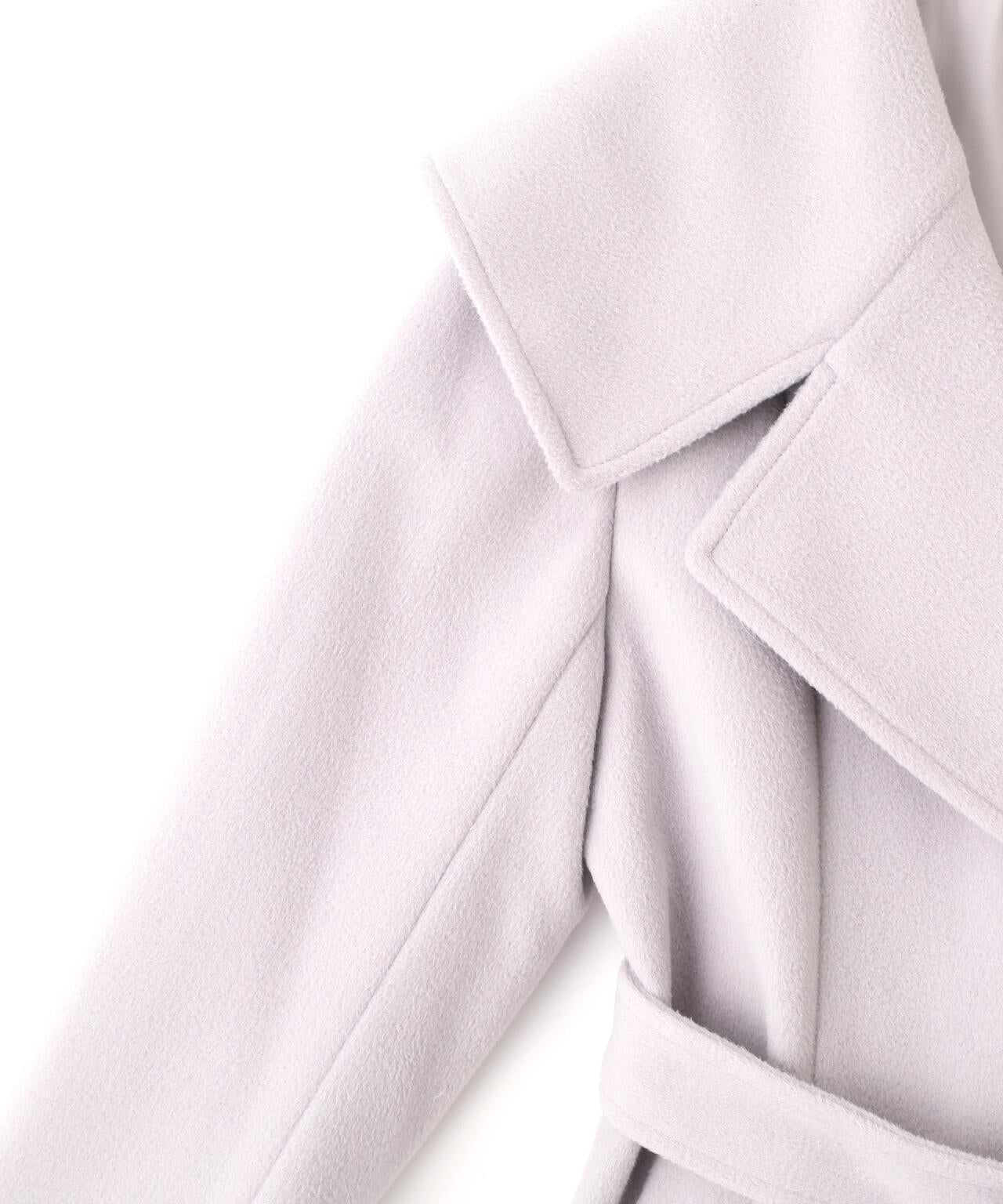 ビジュー釦ビッグカラーショートコート