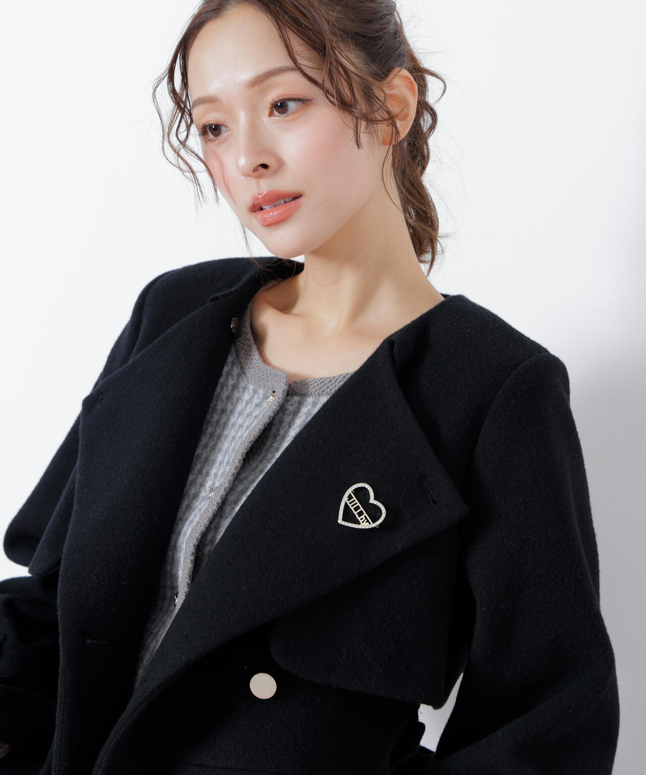 ミルノワールオフショルワンピースコートジャケット ミルノワールオフショルワンピースコートジャケット