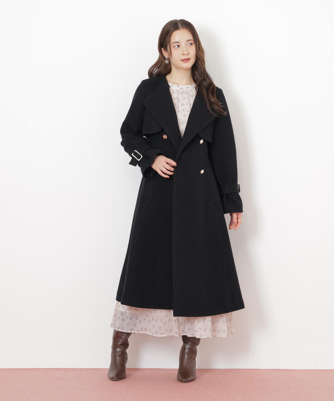 JILL by JILL STUART ノーカラードレストレンチコート ノーカラードレストレンチコート | JILL by JILL STUART（ジル バイ