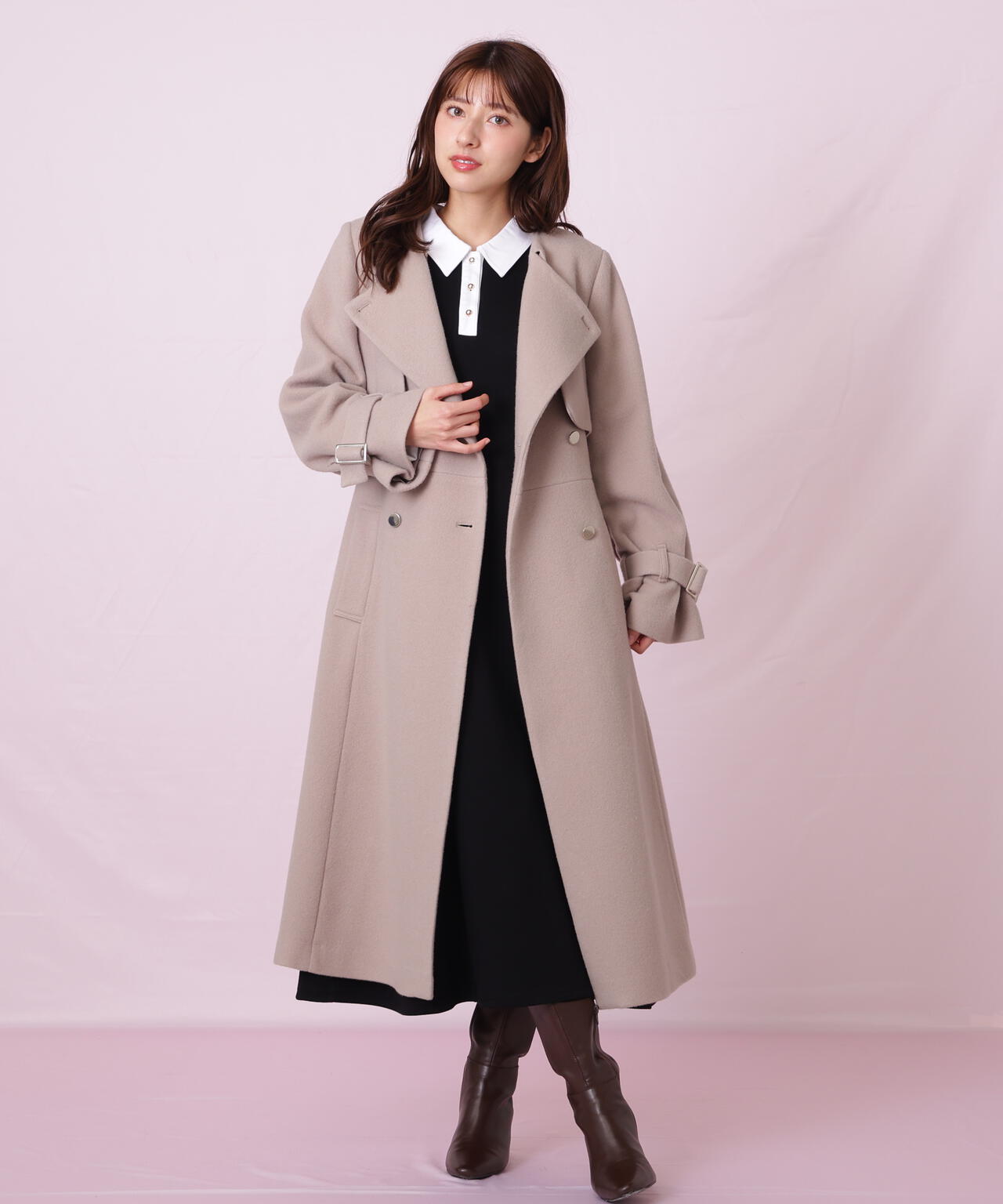 ノーカラードレストレンチコート | JILL by JILL STUART（ジル バイ