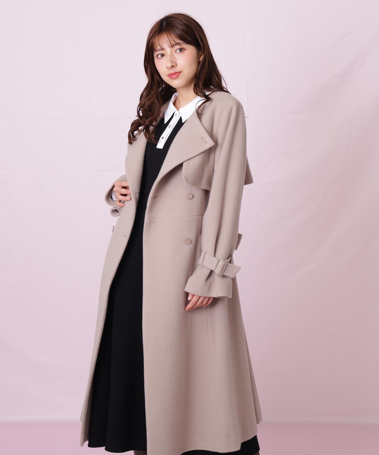 JILL by JILL STUART　トレンチコート ノーカラードレストレンチコート | JILL by JILL STUART（ジル バイ