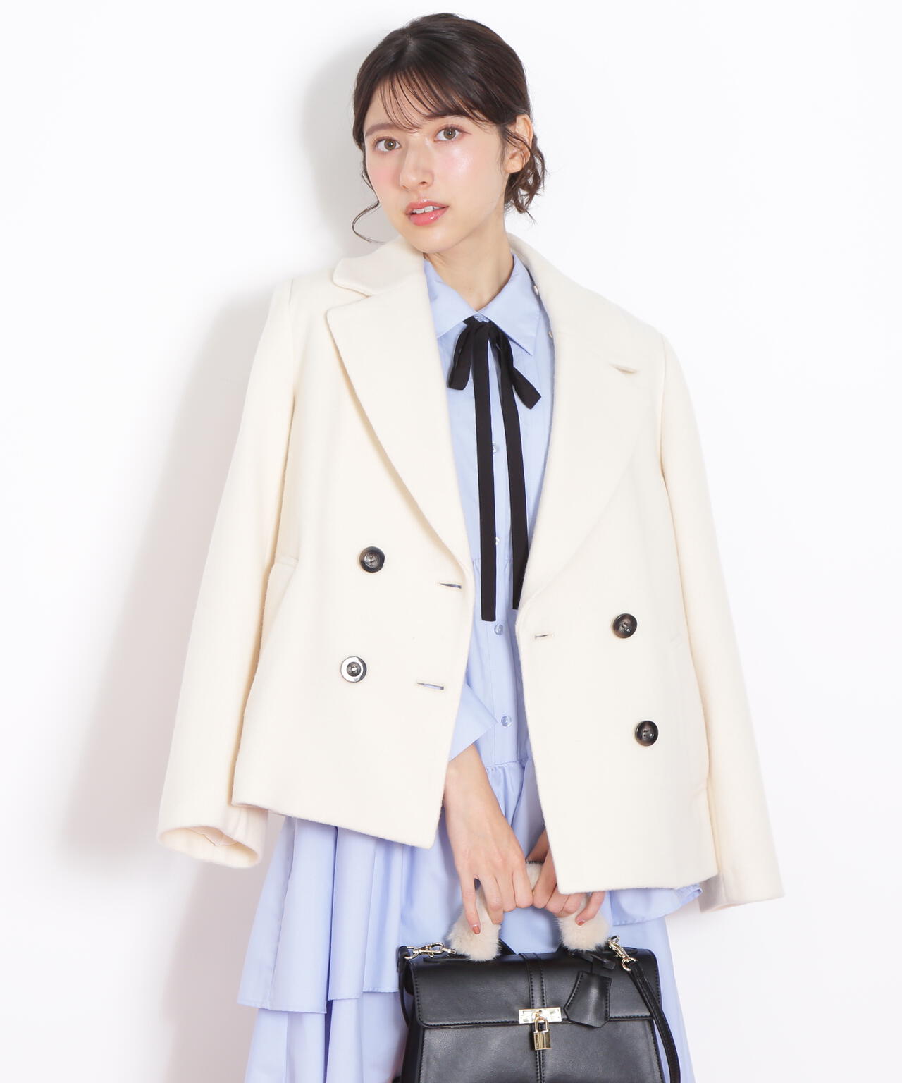 フェイクファー衿付ジャケット | JILL by JILL STUART（ジル バイ ジル