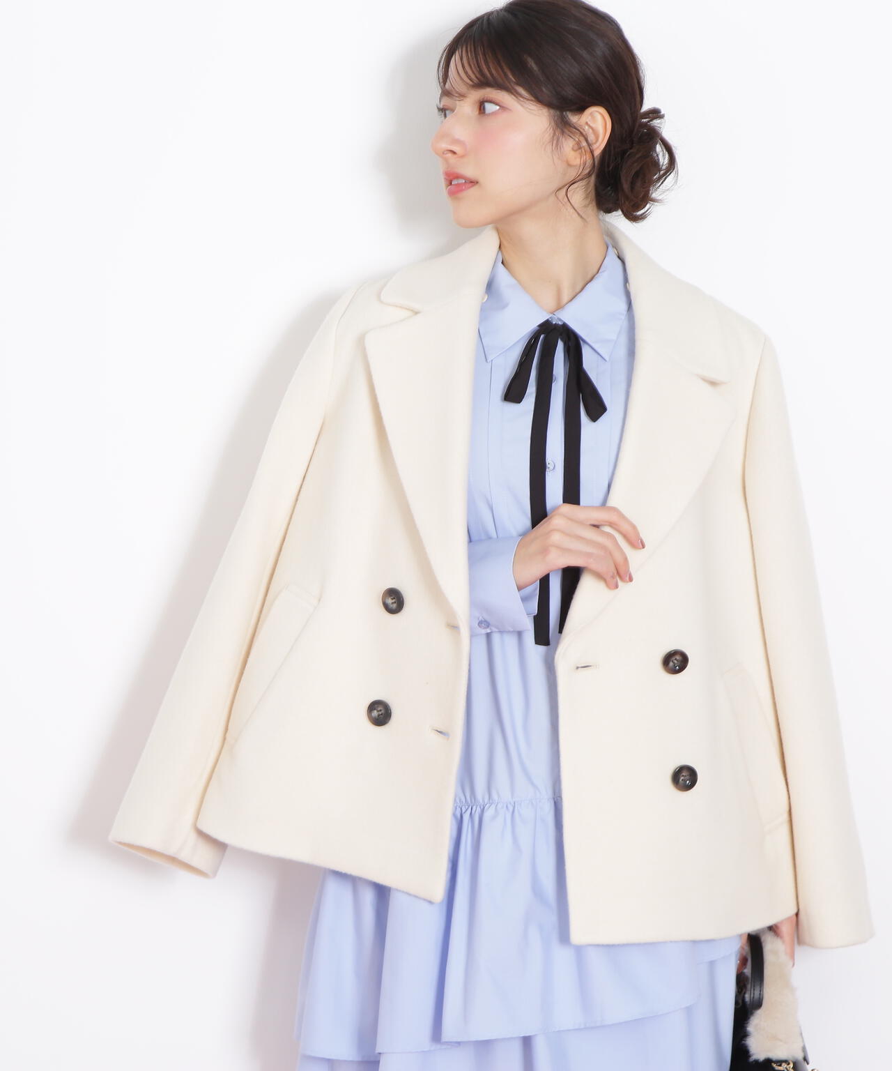 フェイクファー衿付ジャケット | JILL by JILL STUART（ジル バイ ジル