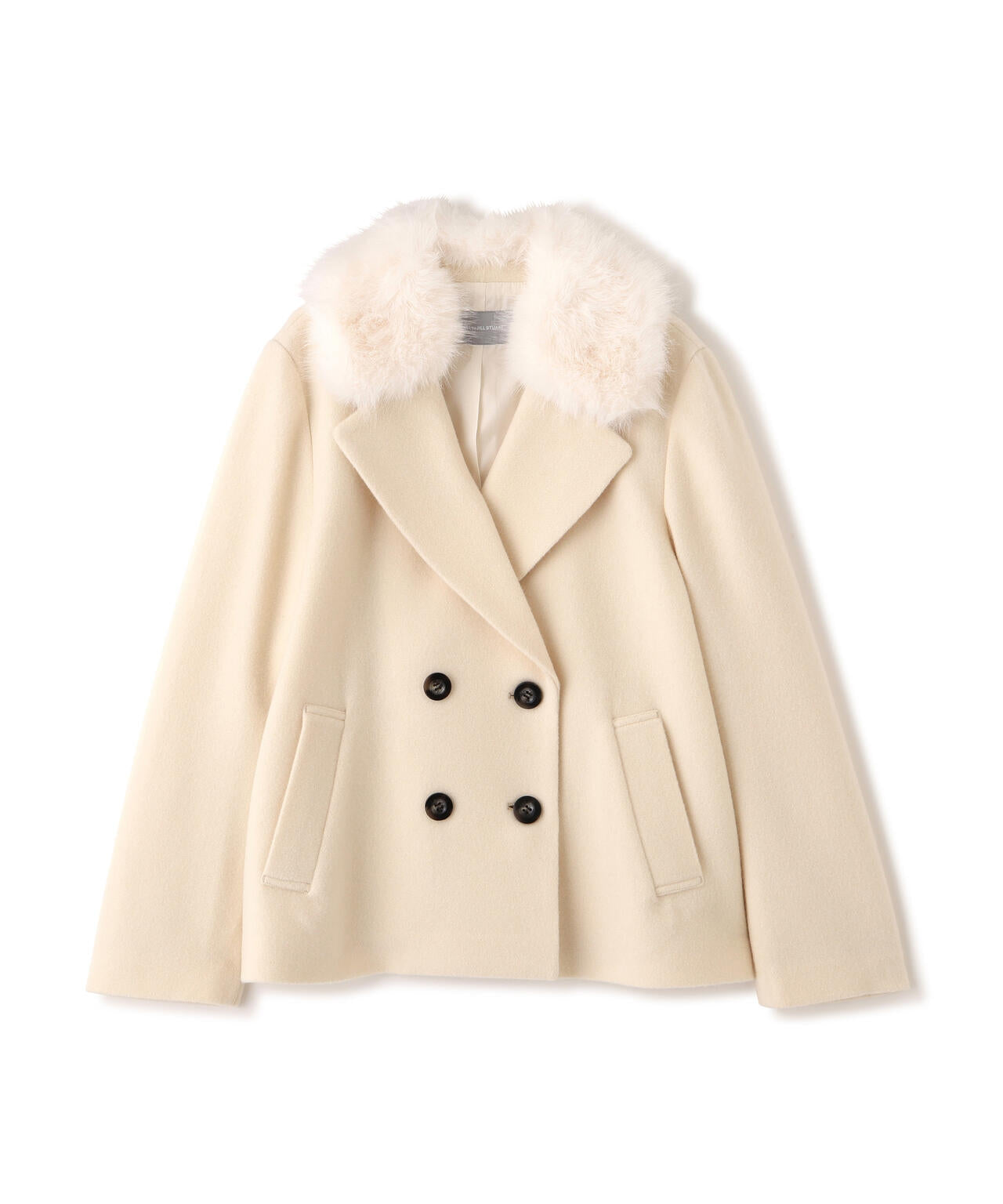 フェイクファー衿付ジャケット