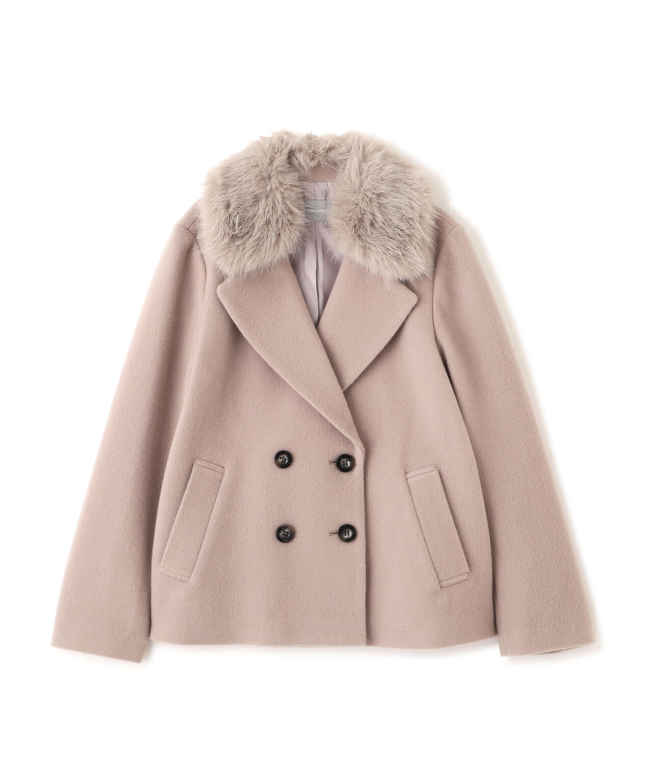 フェイクファー衿付ジャケット