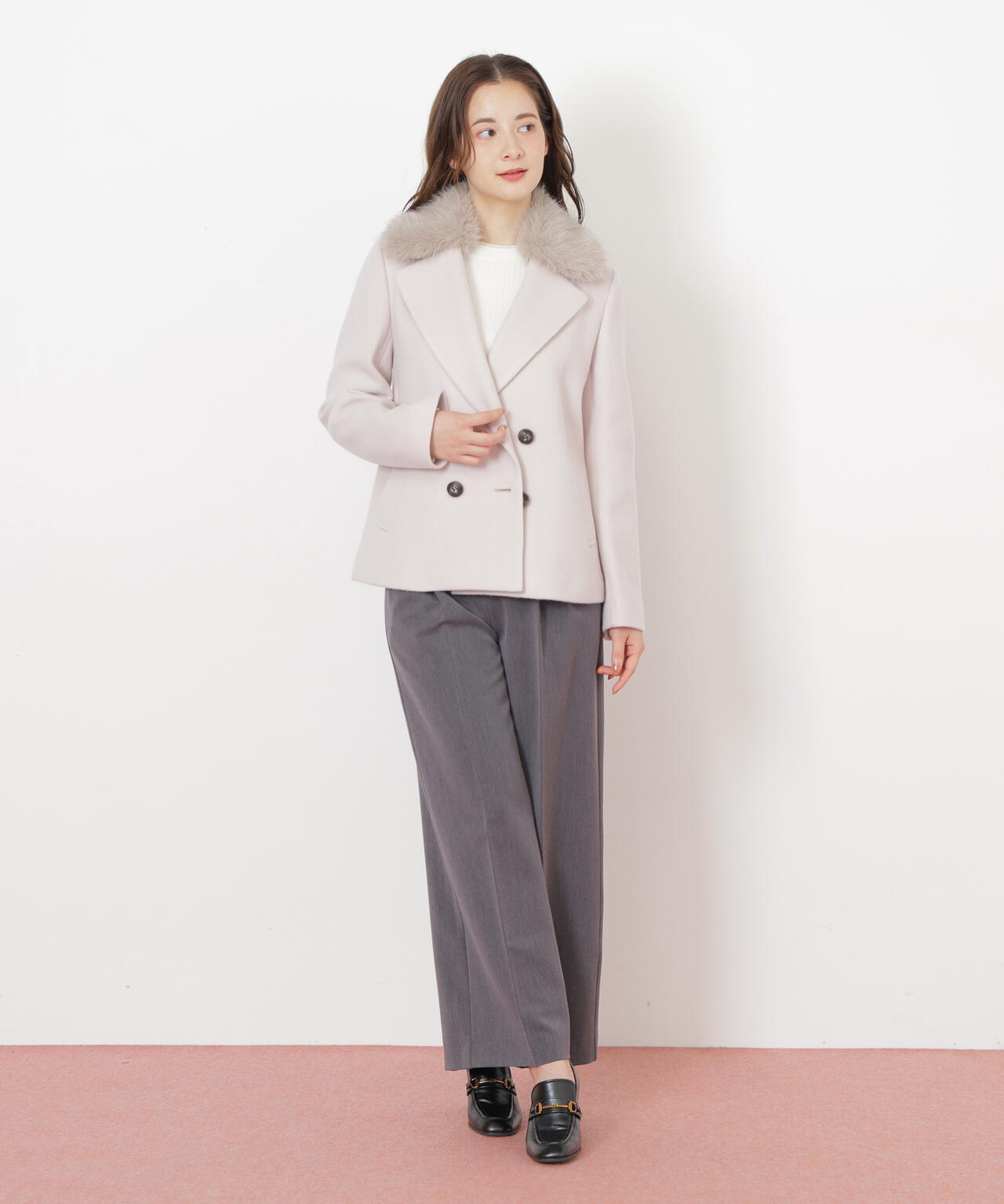 フェイクファー衿付ジャケット | JILL by JILL STUART（ジル