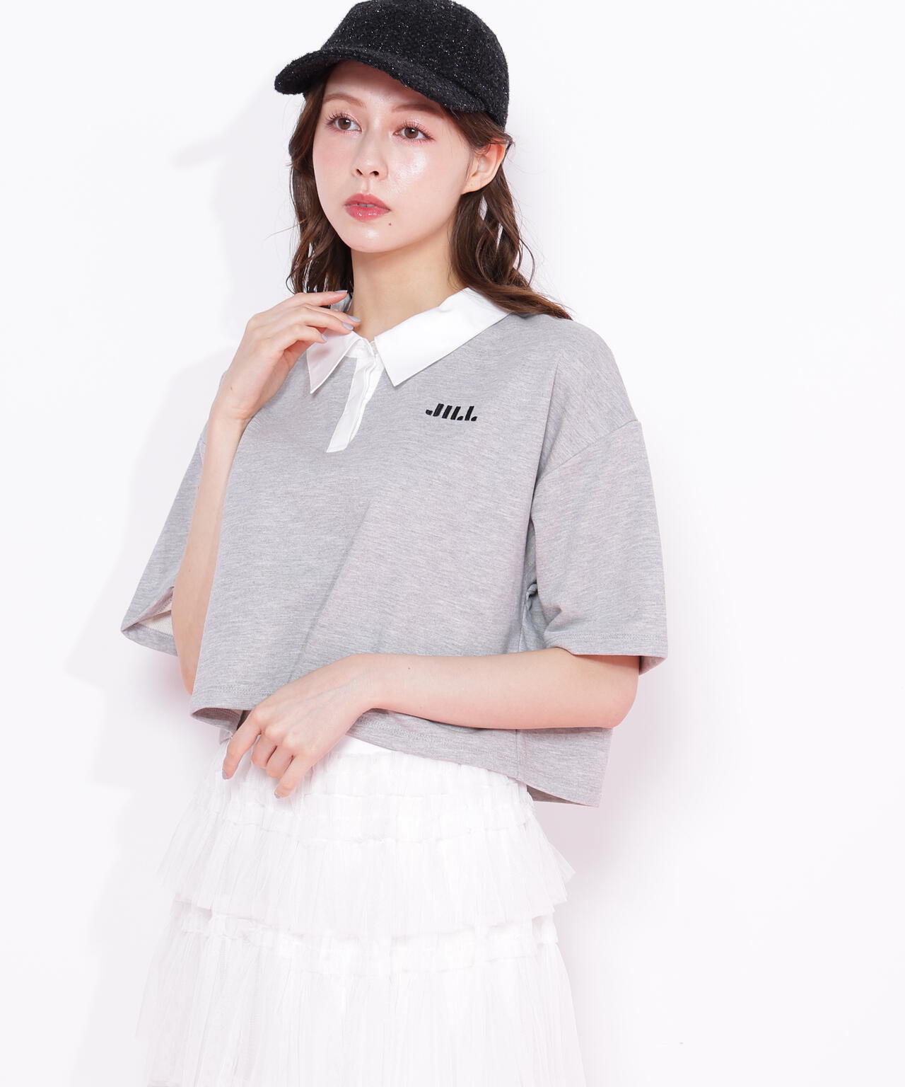 クロップドラガーシャツ