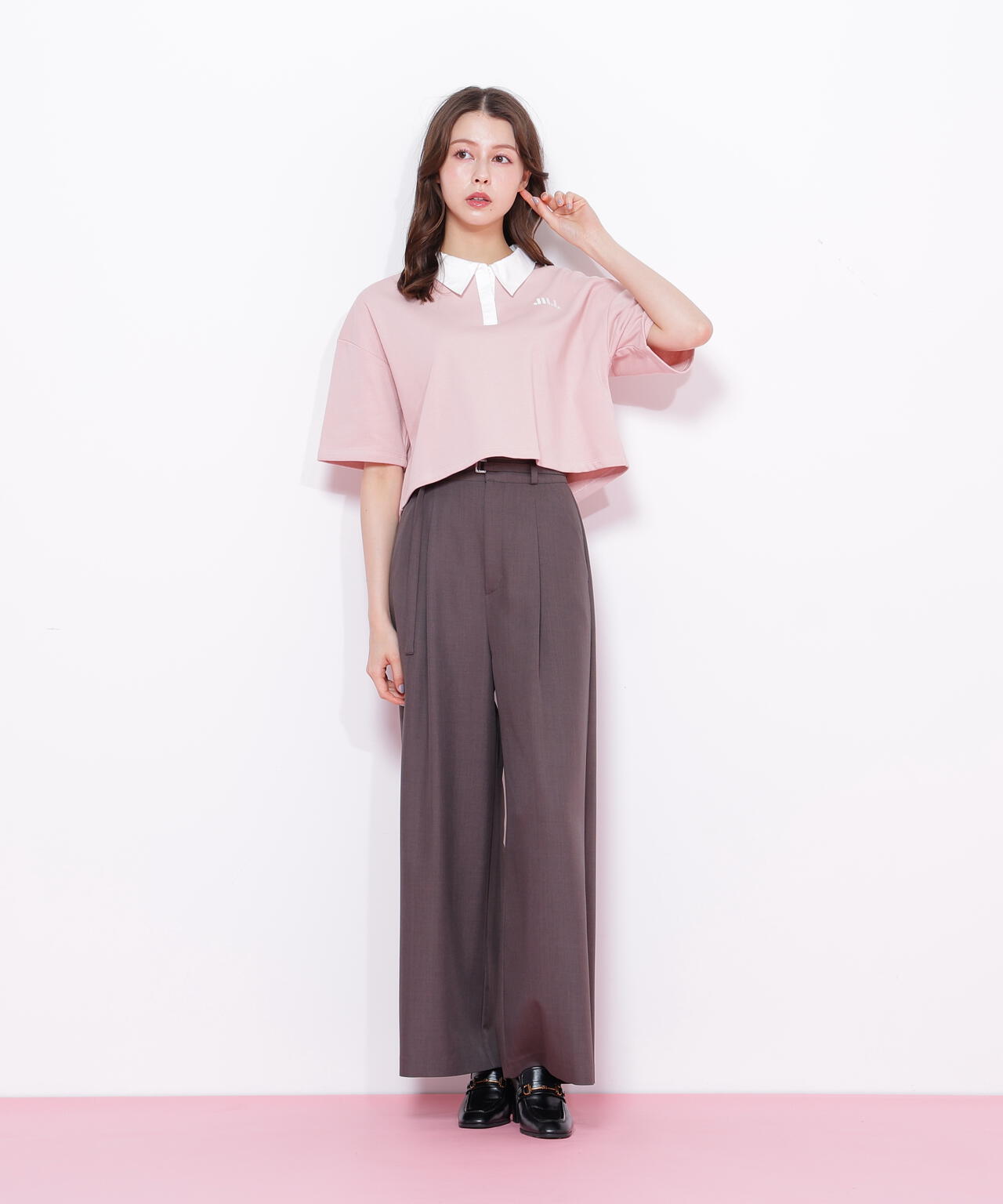 クロップドラガーシャツ