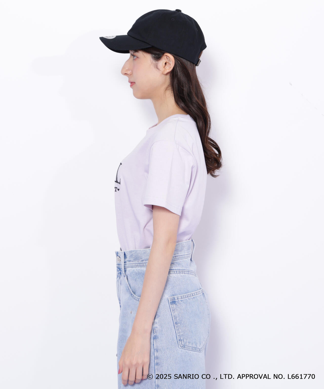 ＜マイメロディ＆クロミコラボ＞オーガニックコットン刺繍ロゴTシャツ