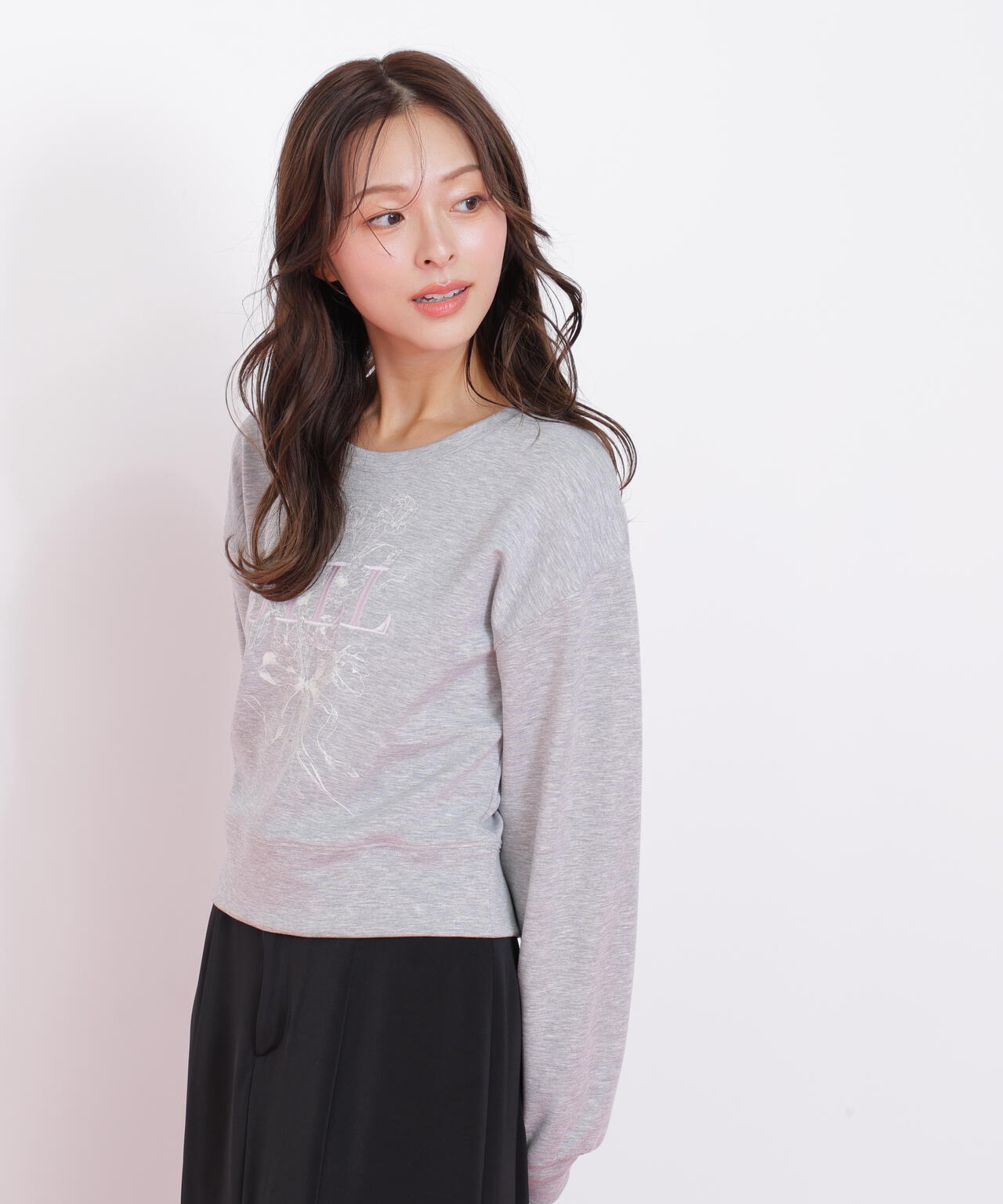 リボンブーケロゴ刺繍スウェット | JILL by JILL STUART（ジル バイ