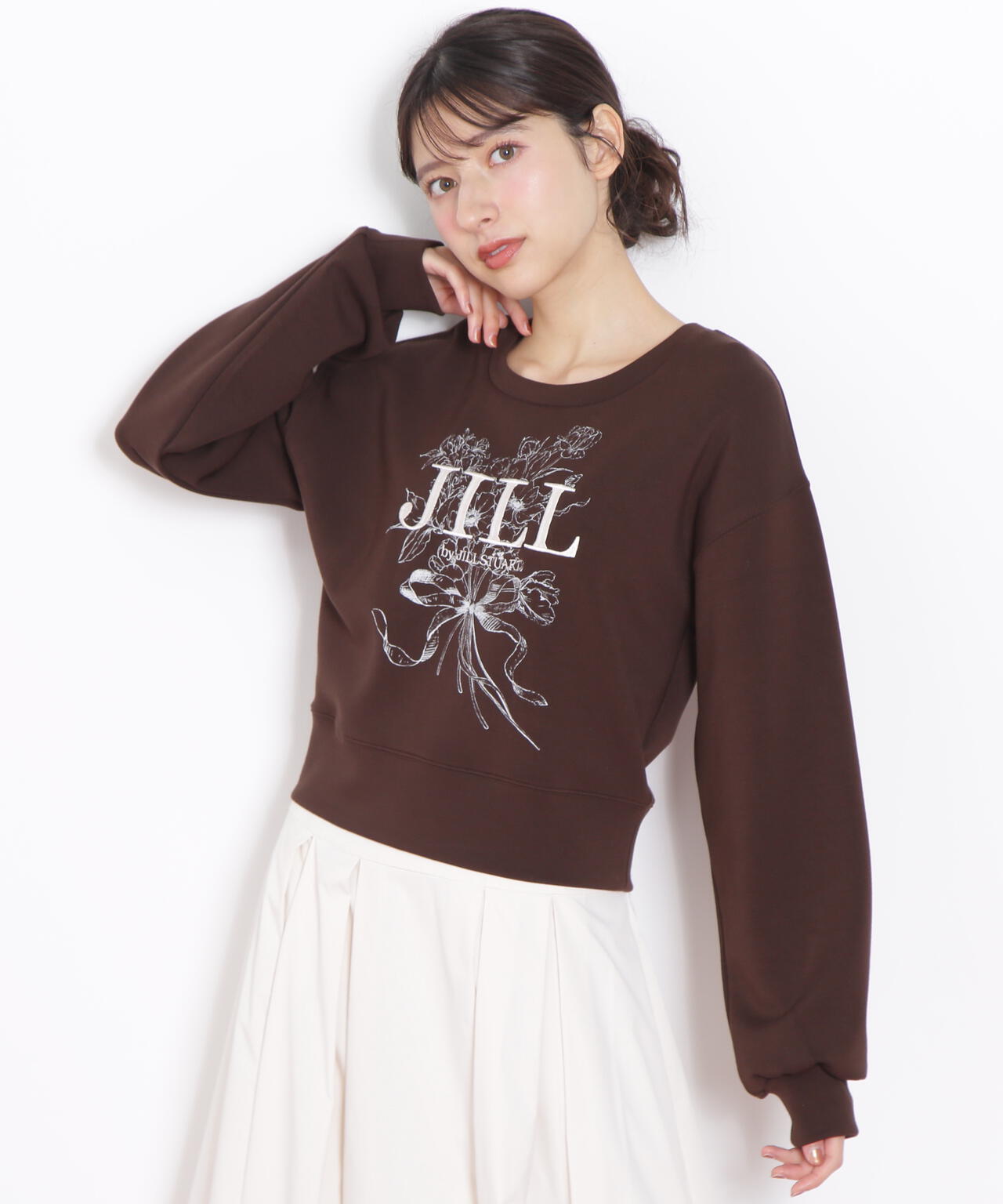 リボンブーケロゴ刺繍スウェット | JILL by JILL STUART（ジル バイ