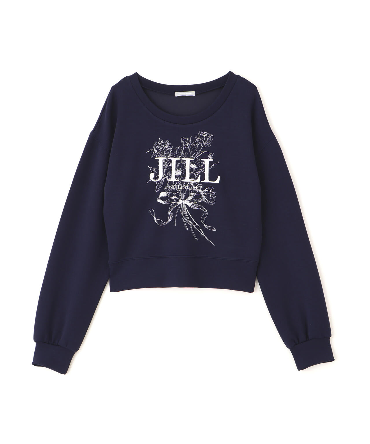 リボンブーケロゴ刺繍スウェット