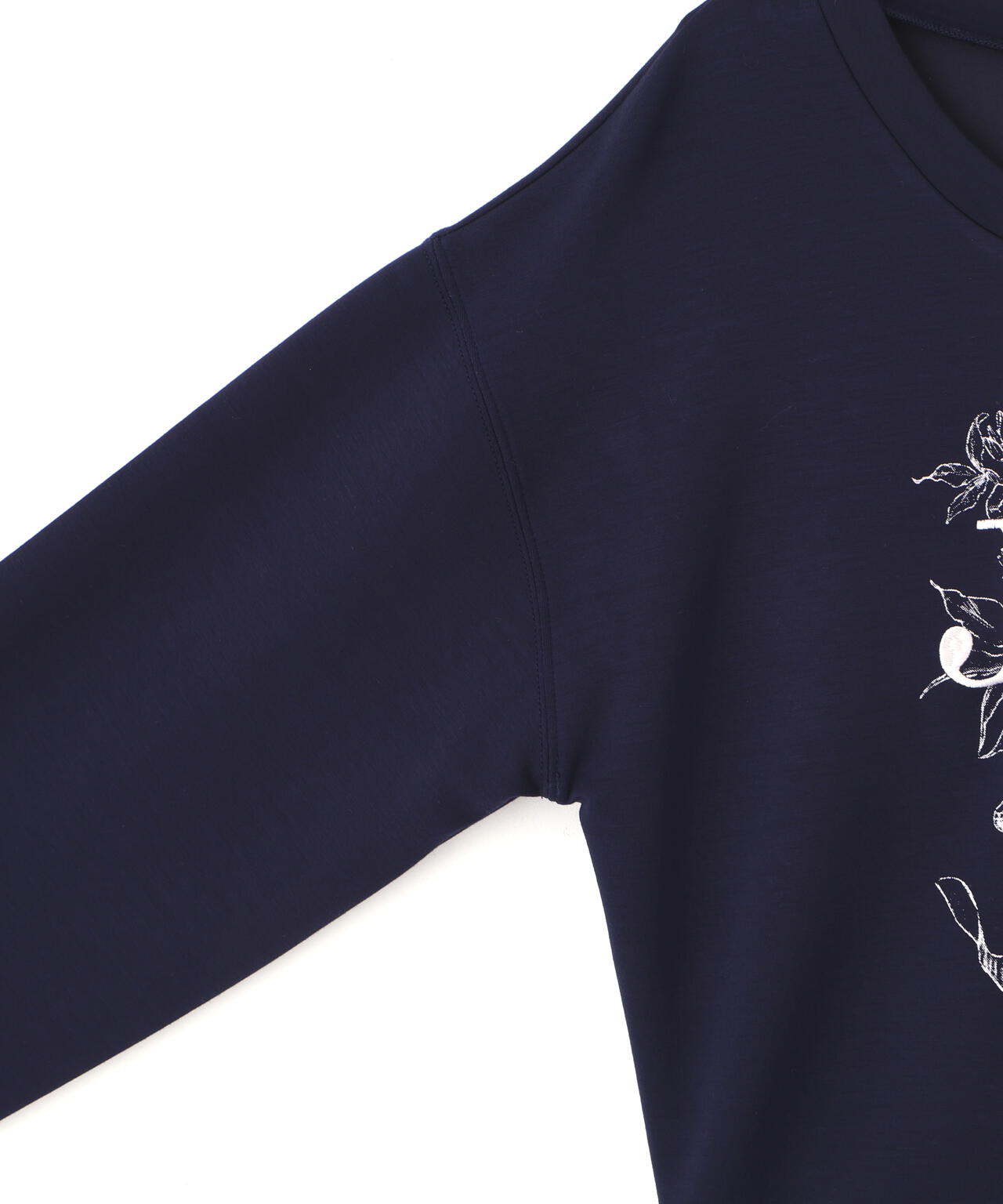 リボンブーケロゴ刺繍スウェット