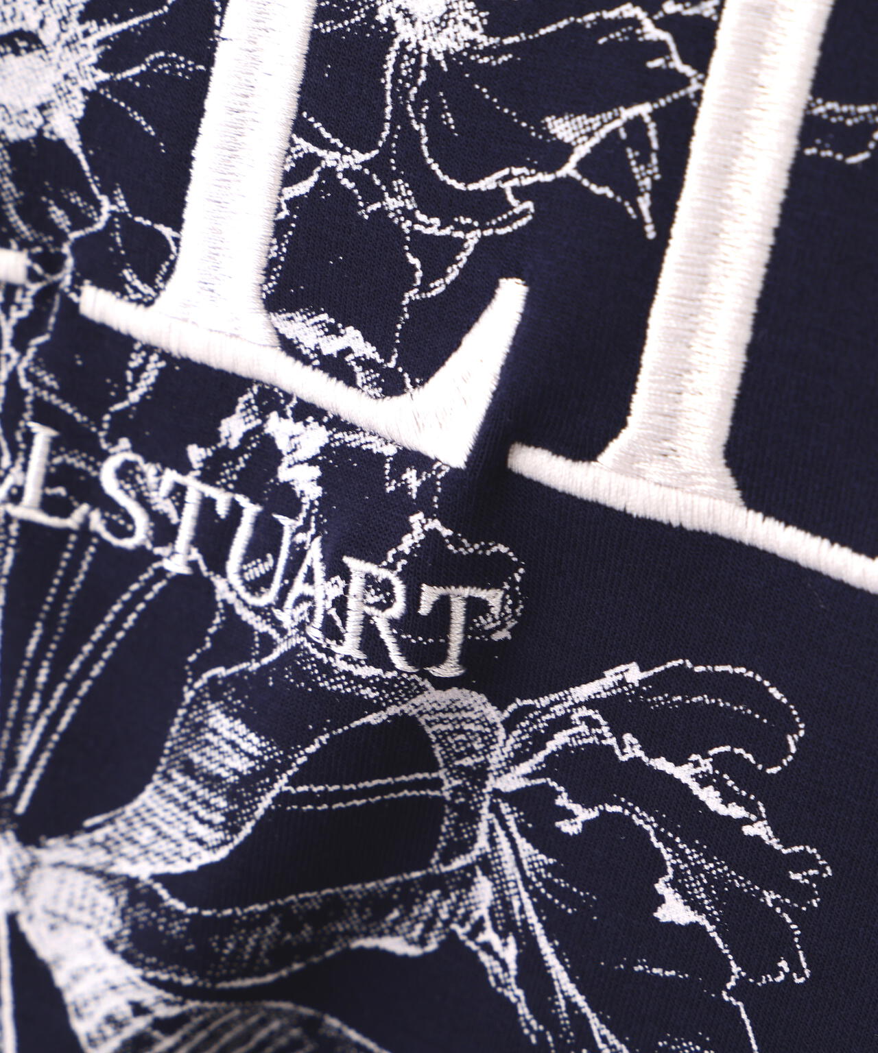 リボンブーケロゴ刺繍スウェット