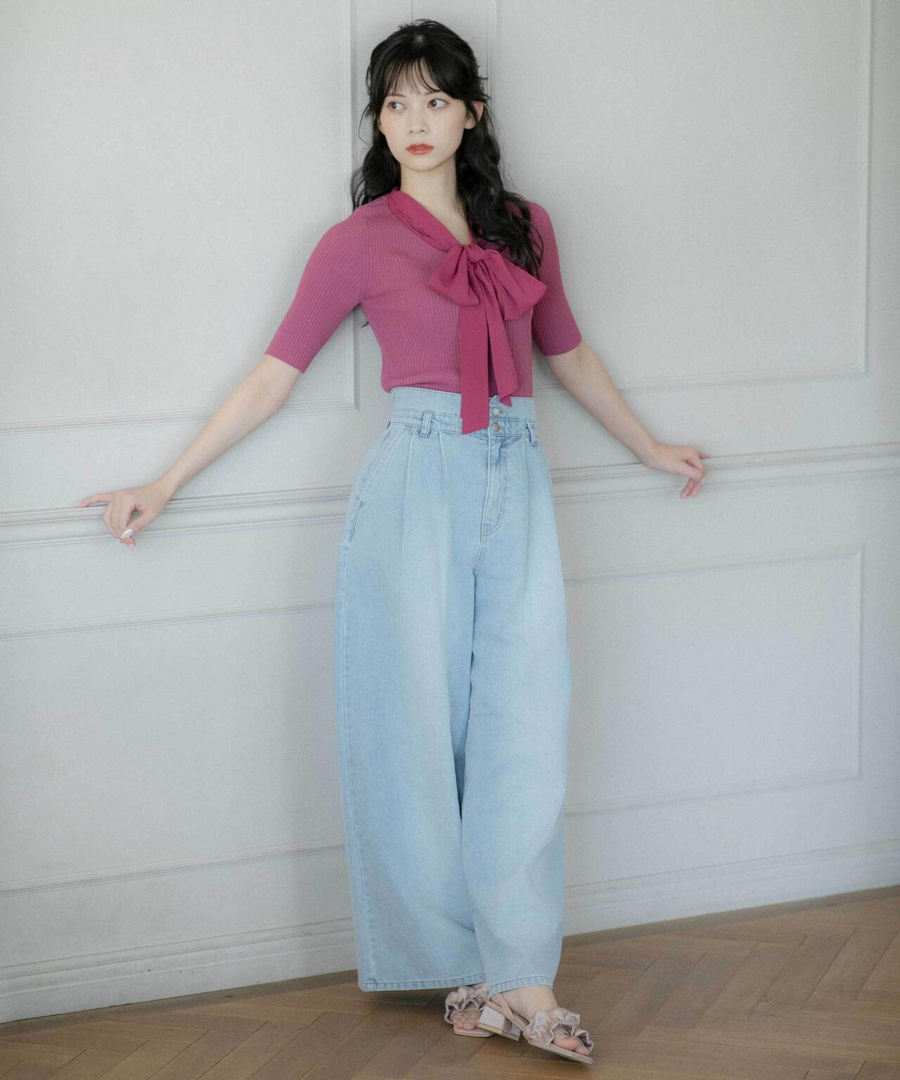 ボウタイリブニット | JILL by JILL STUART（ジル バイ ジル