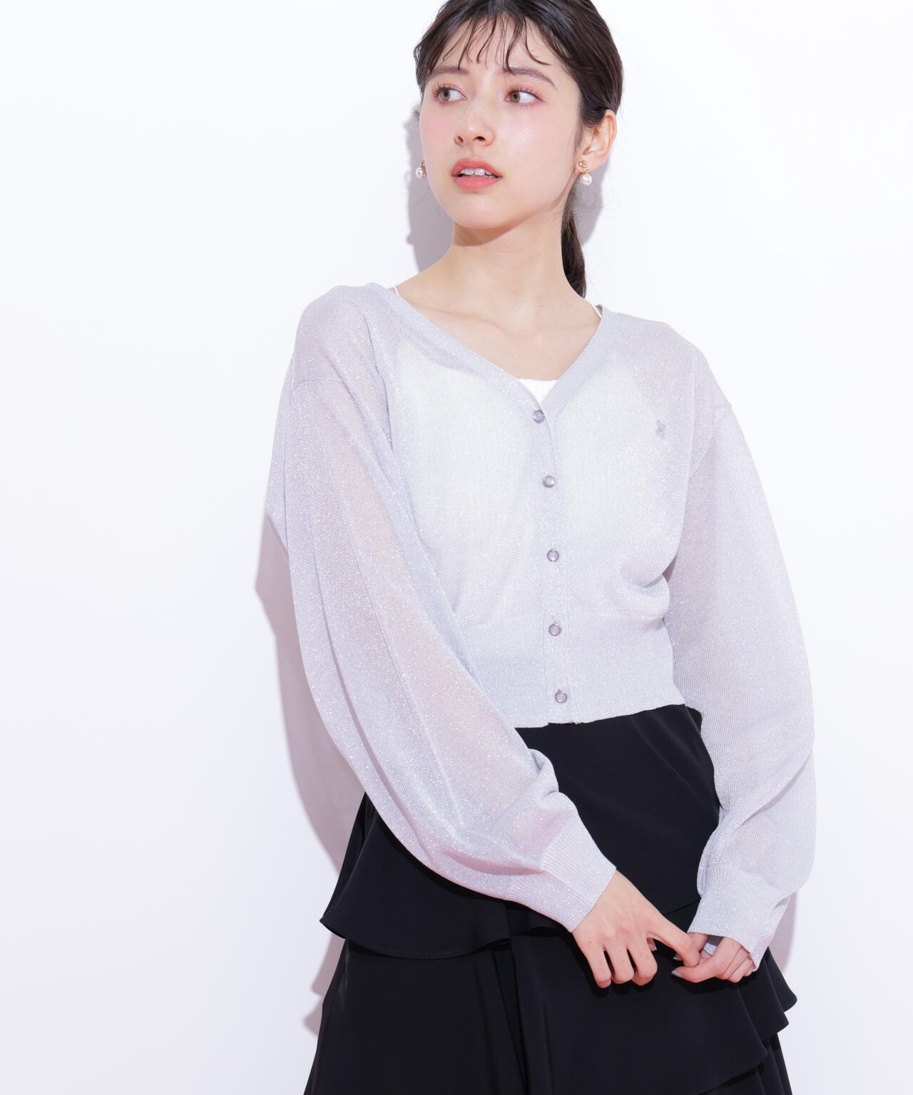 シャイニーシアーカーディガン | JILL by JILL STUART（ジル